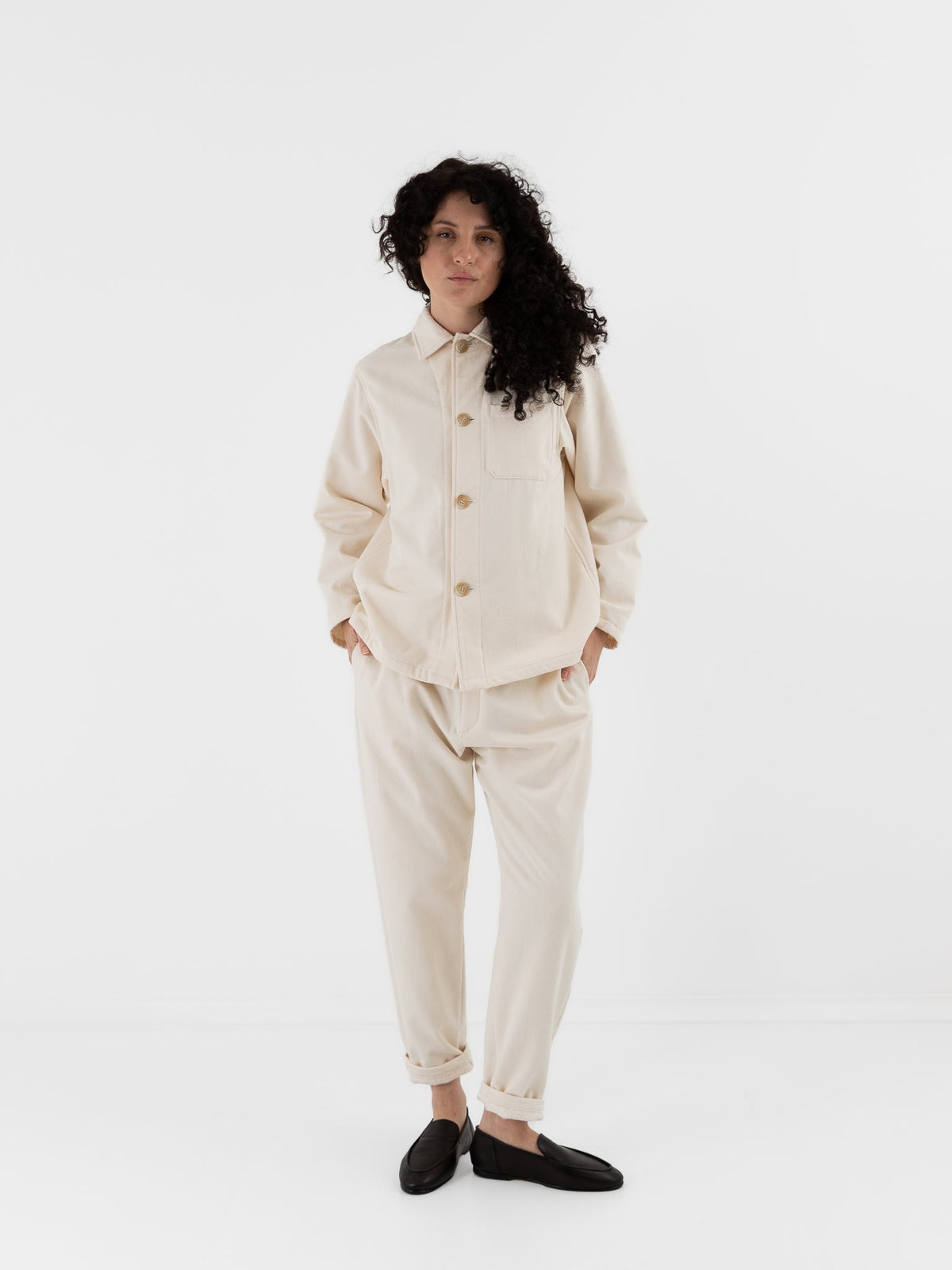 POLYPLOID Night Wear Pants A in Off White - POLYPLOID at Worthwhile - shop PANT