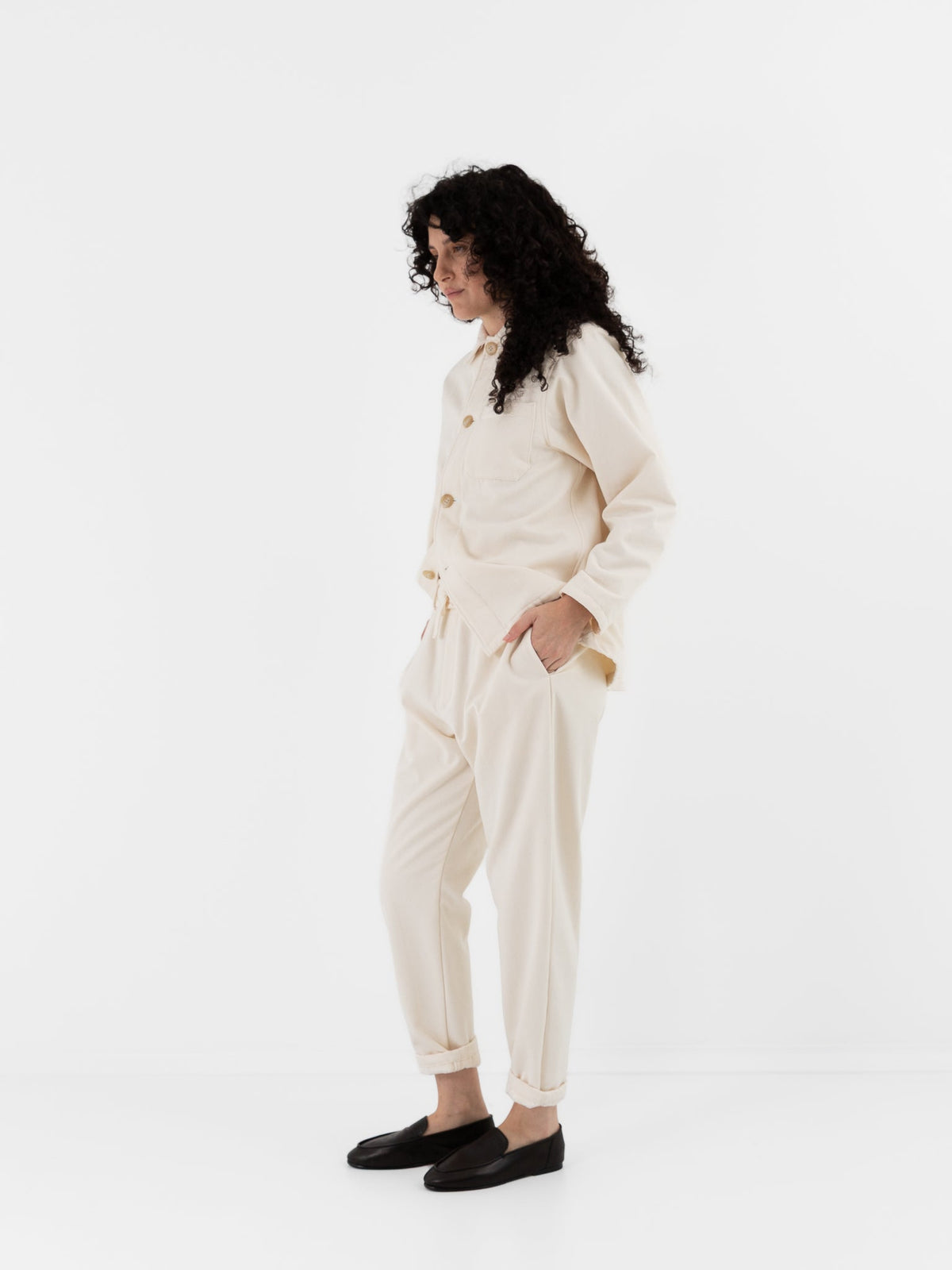 POLYPLOID Night Wear Pants A in Off White - POLYPLOID at Worthwhile - shop PANT