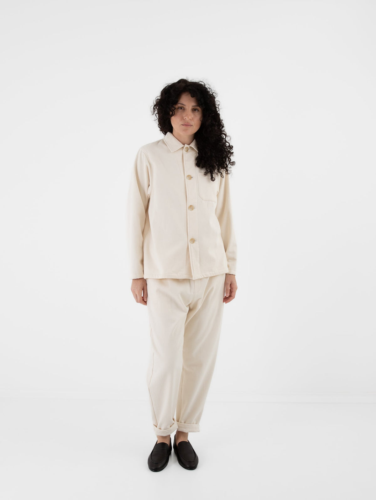POLYPLOID Night Wear Shirt A in Off White - POLYPLOID at Worthwhile - shop TOP