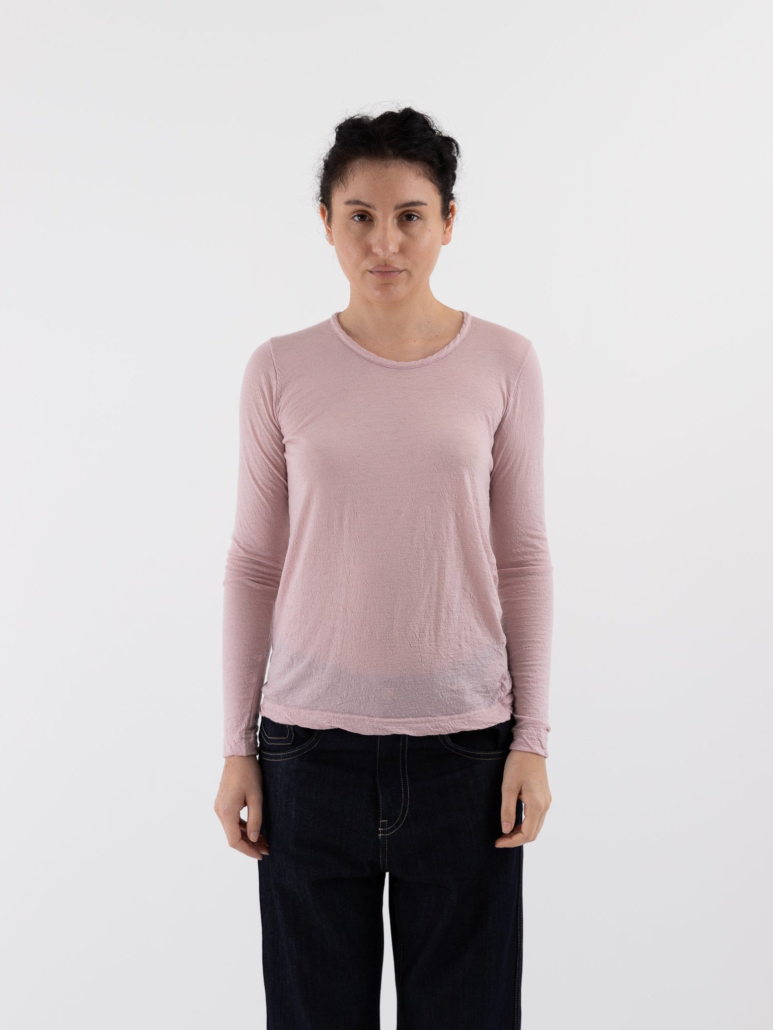 Prïvate 02 04 Cashmere Tee in Rose - PRIVATE 02 04 at Worthwhile - shop TOP