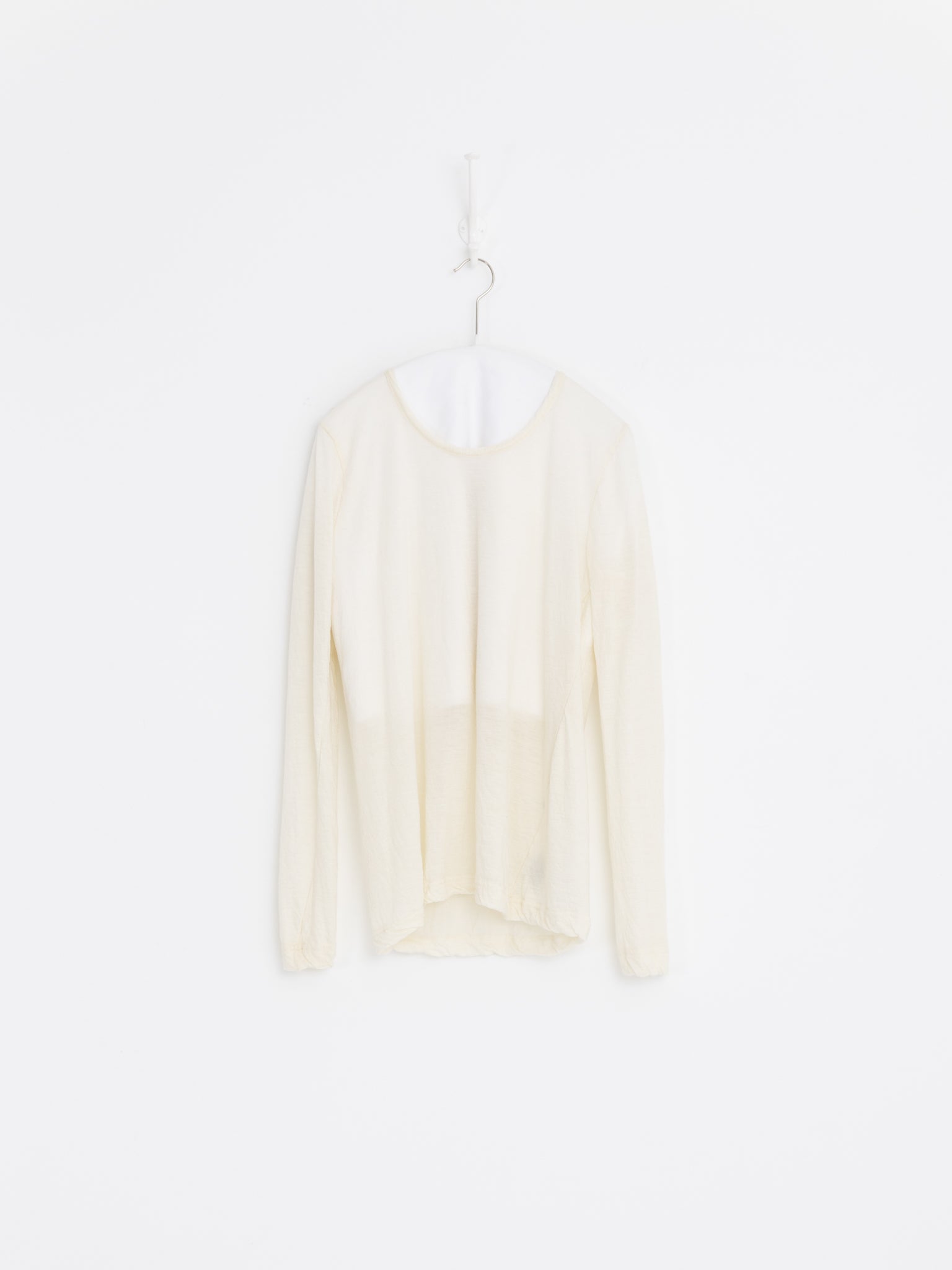 Prïvate 02 04 Cashmere Tee in White - PRIVATE 02 04 at Worthwhile - shop TOP