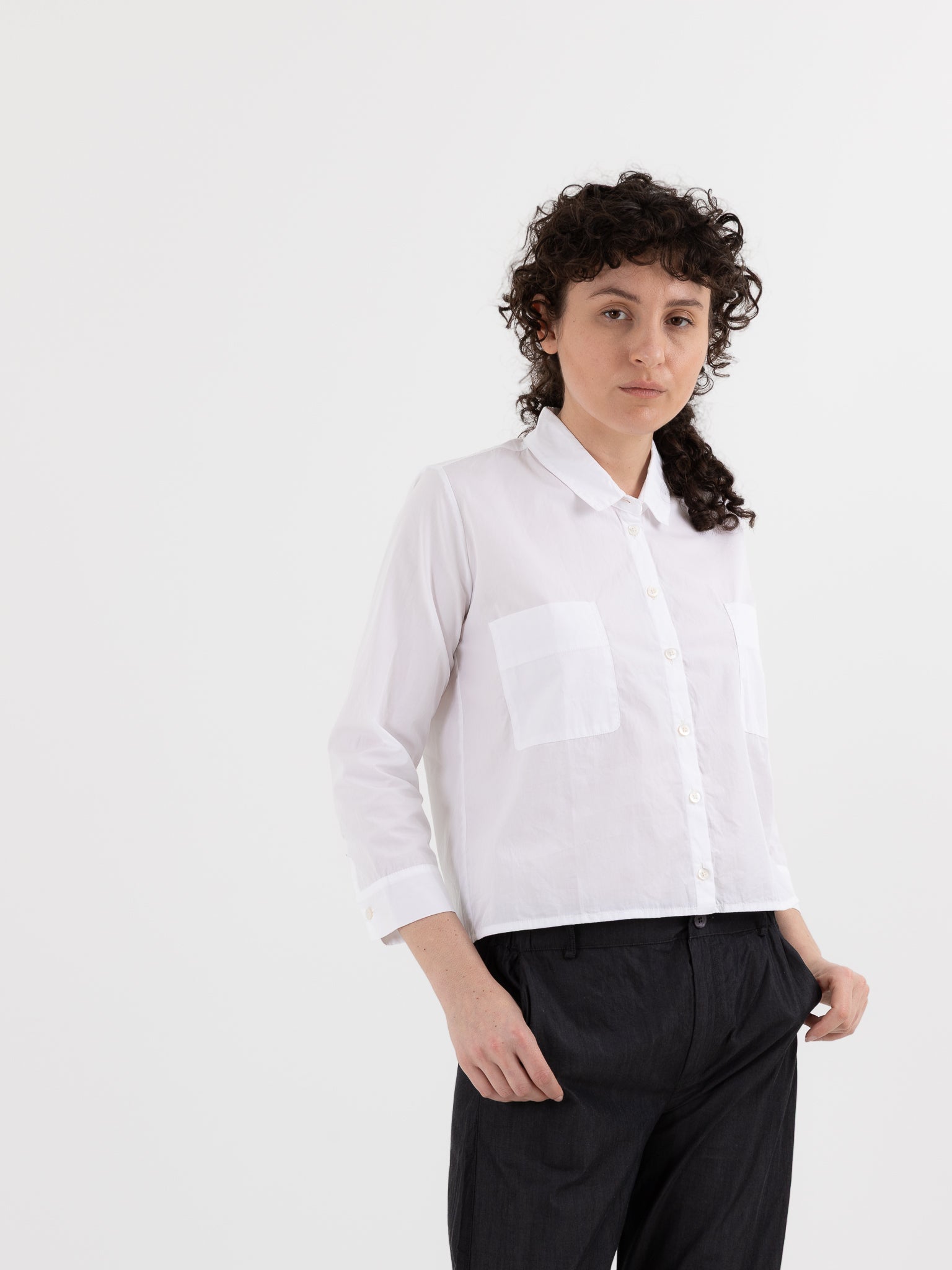 Prïvate 02 04 Shirt 105 in White - PRIVATE 02 04 at Worthwhile - shop TOP