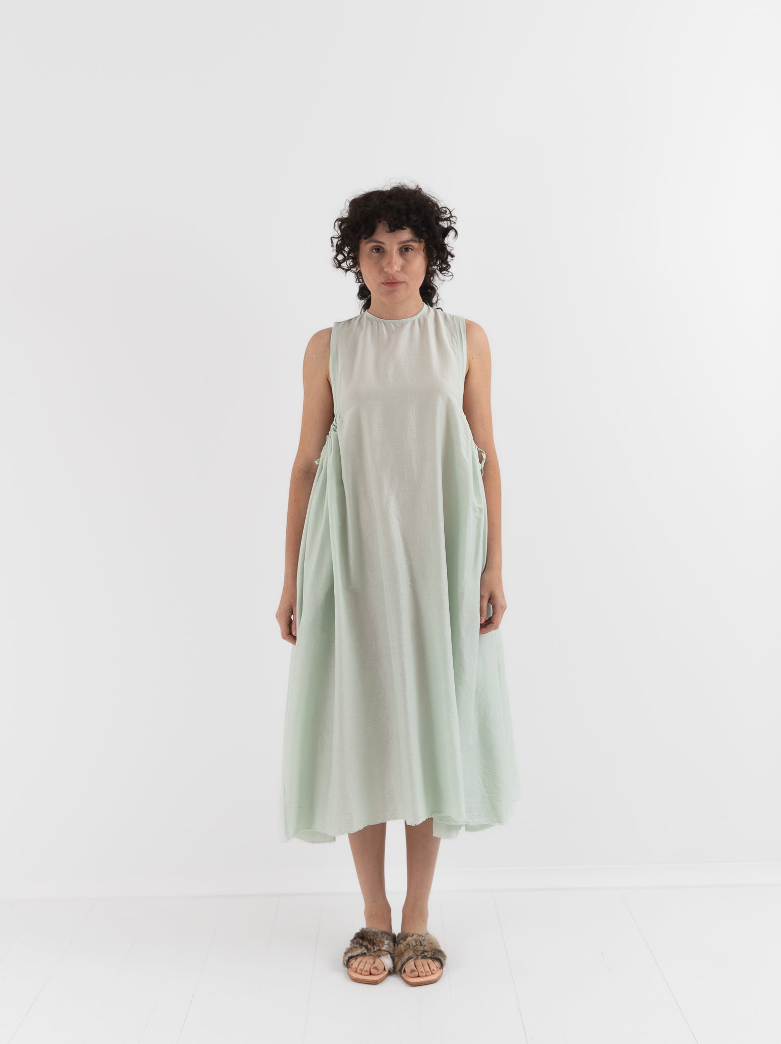 Quitan Dress in Mint Sage - QUITAN at Worthwhile - shop DRESS