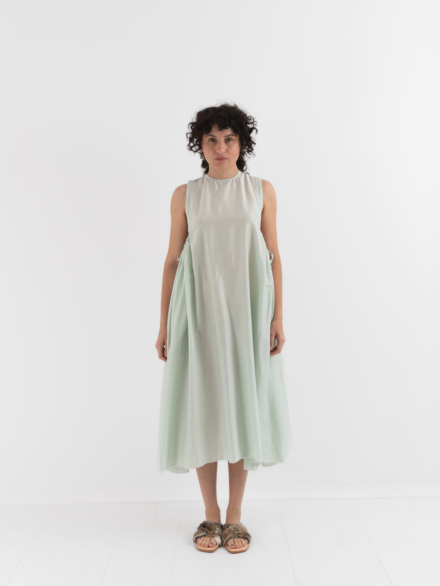 Quitan Dress in Mint Sage - QUITAN at Worthwhile - shop DRESS