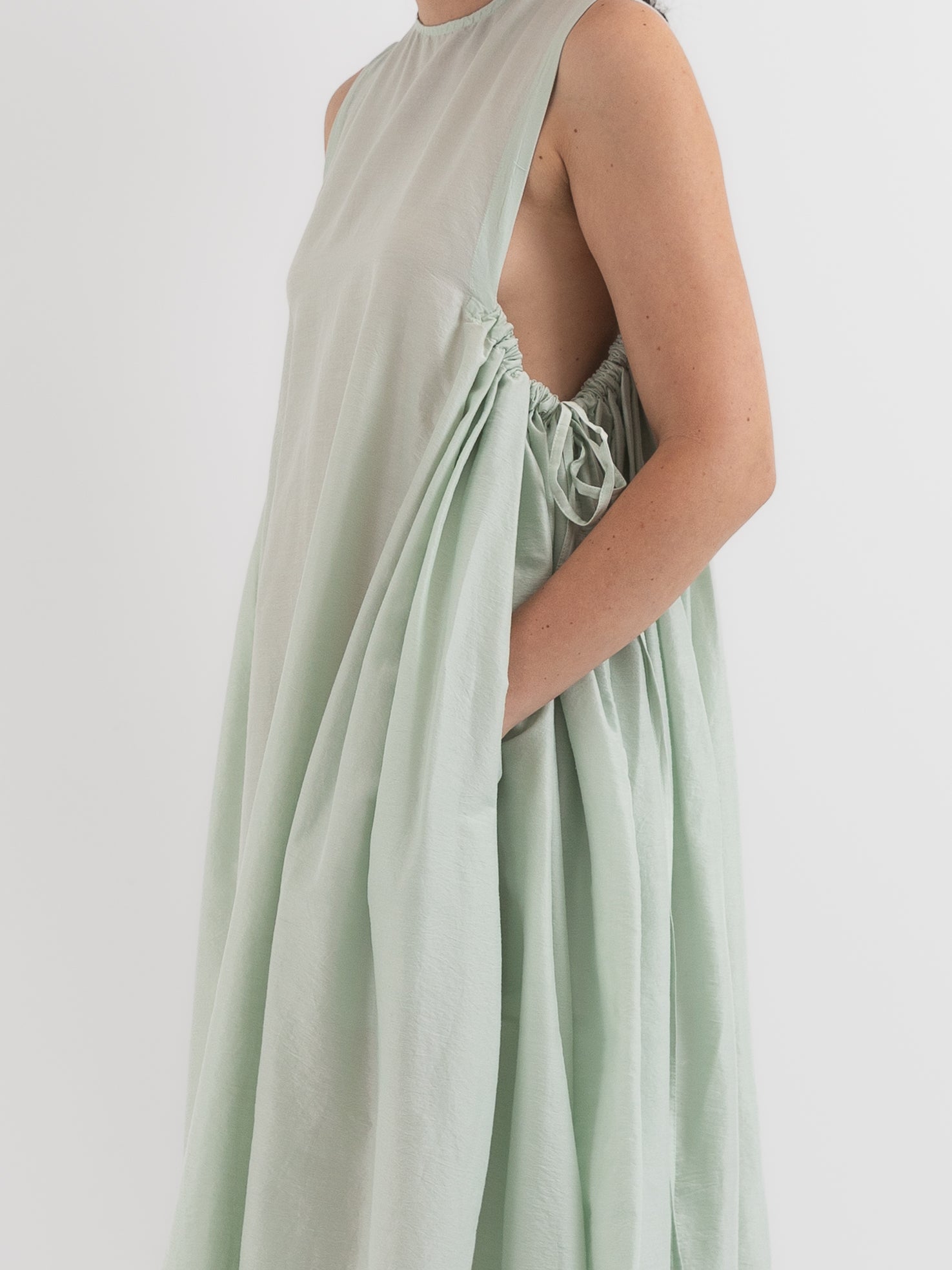 Quitan Dress in Mint Sage - QUITAN at Worthwhile - shop DRESS