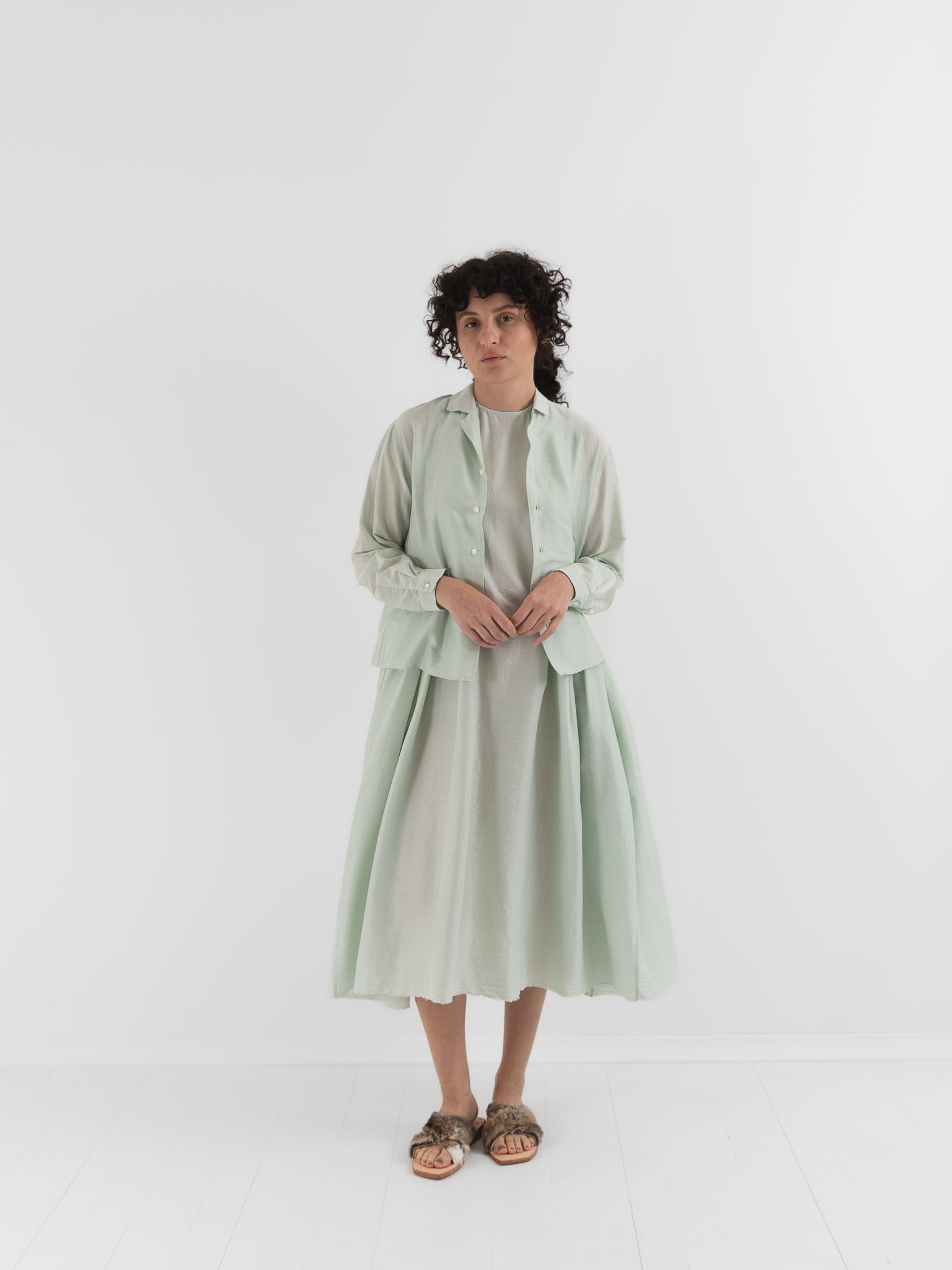 Quitan Almost Jacket in Mint Sage - QUITAN at Worthwhile - shop JACKET
