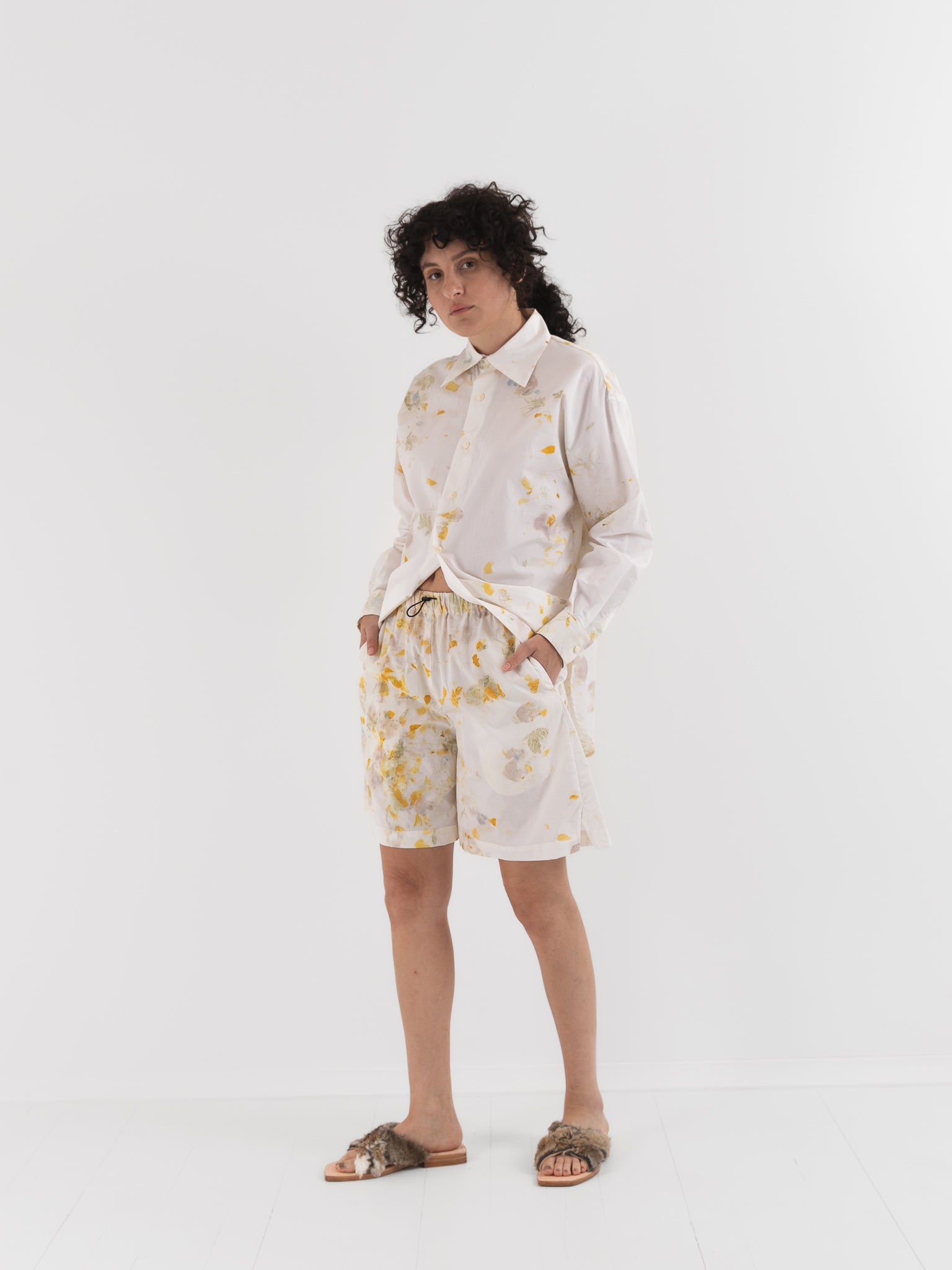 Quitan Muay Thaï Shorts in Flower - QUITAN at Worthwhile - shop SHORTS