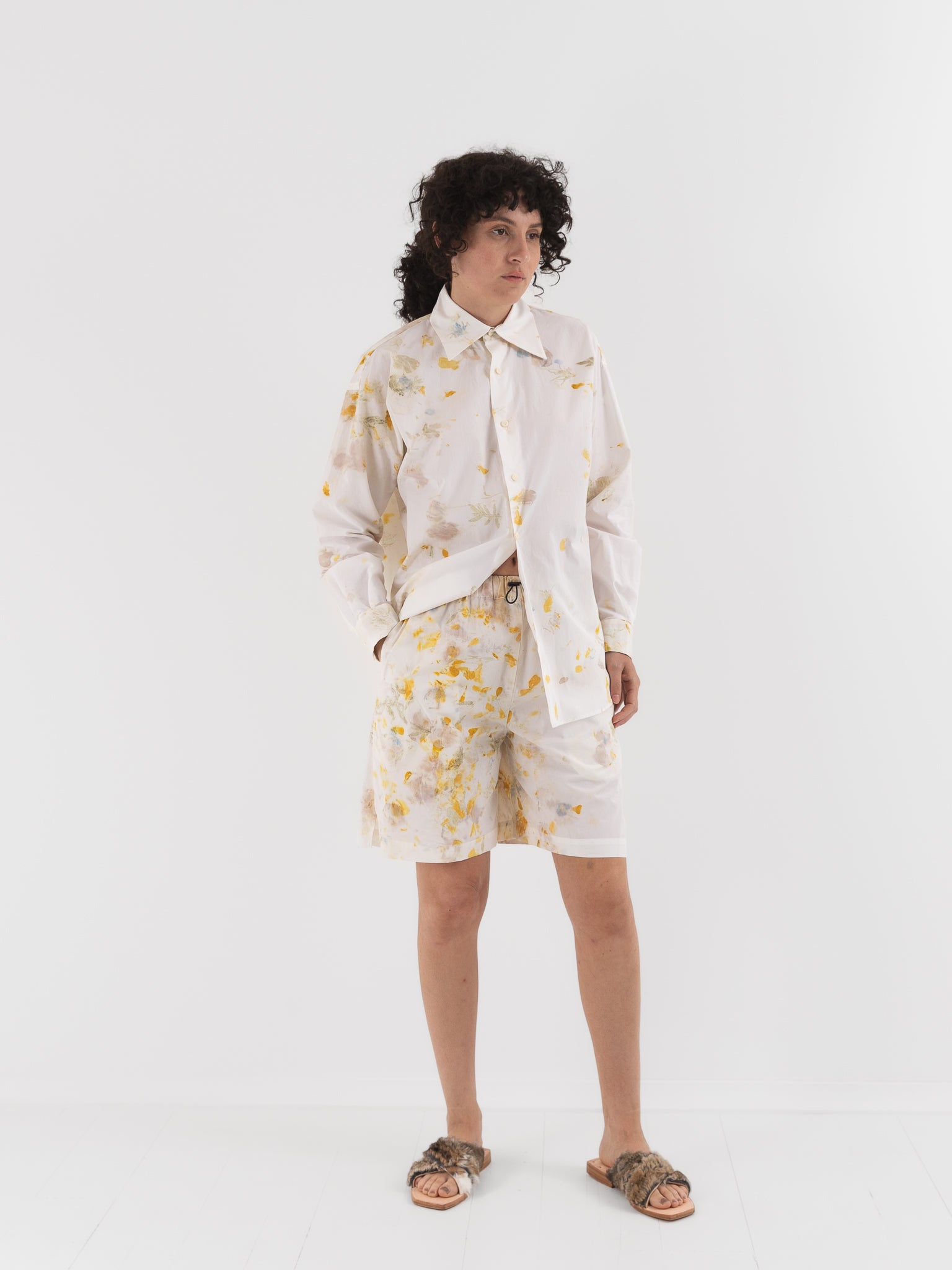 Quitan Muay Thaï Shorts in Flower - QUITAN at Worthwhile - shop SHORTS