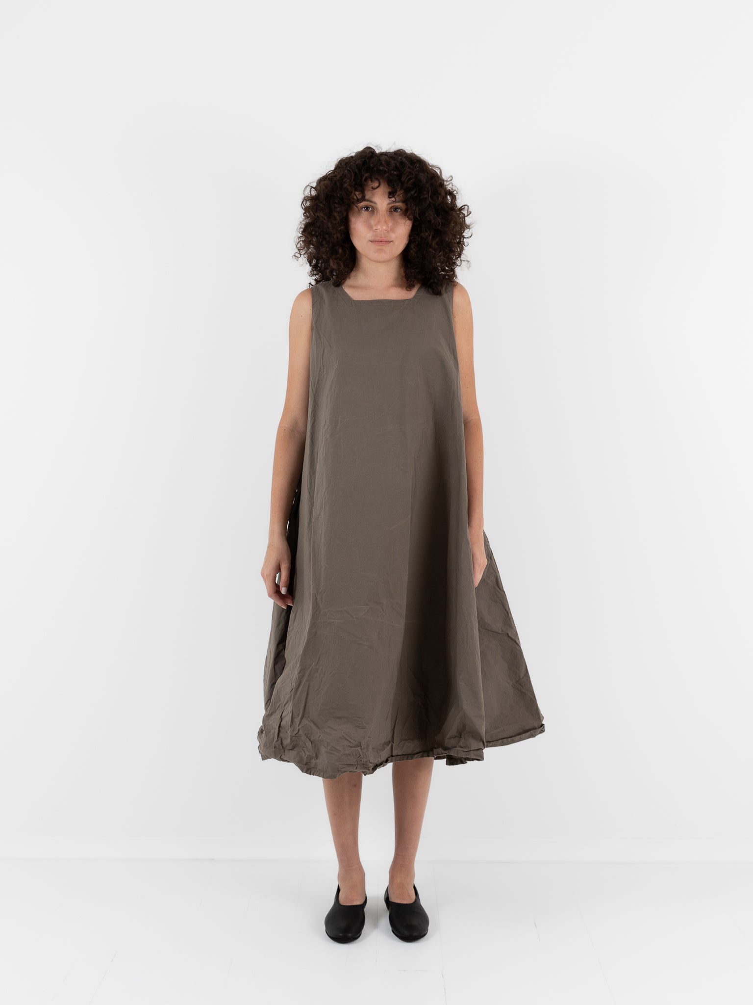 Ricorrrobe P Dress in Moka - RICORRROBE at Worthwhile - shop DRESS
