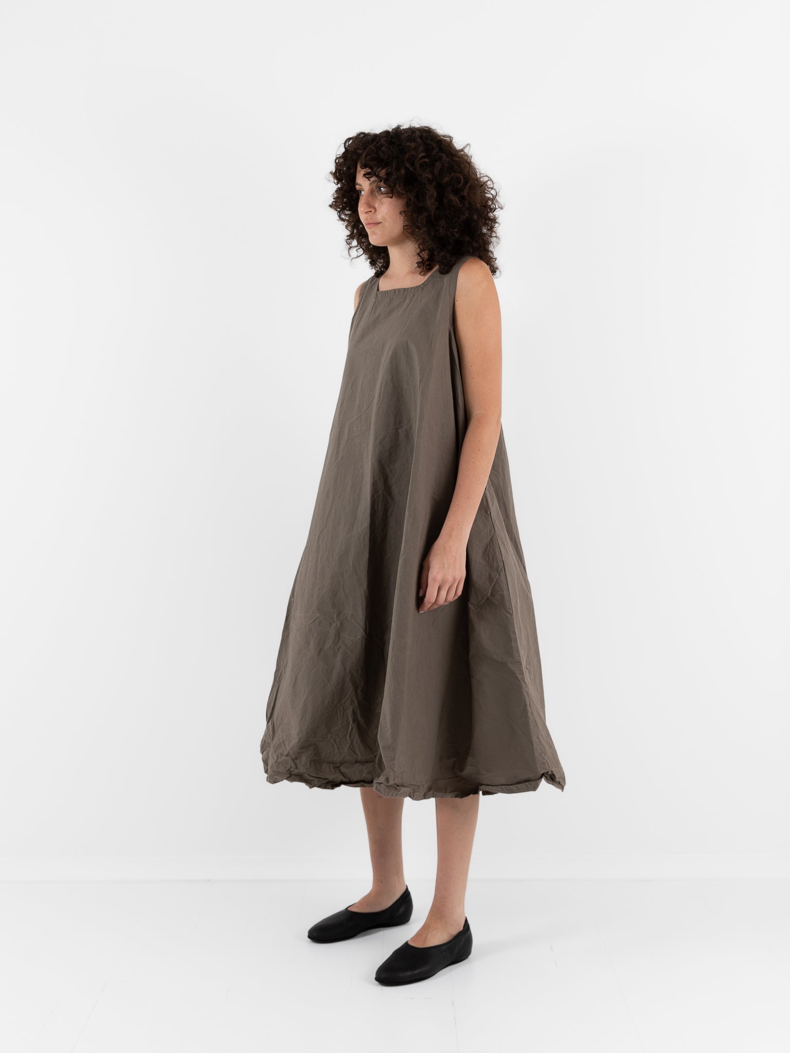 Ricorrrobe P Dress in Moka - RICORRROBE at Worthwhile - shop DRESS