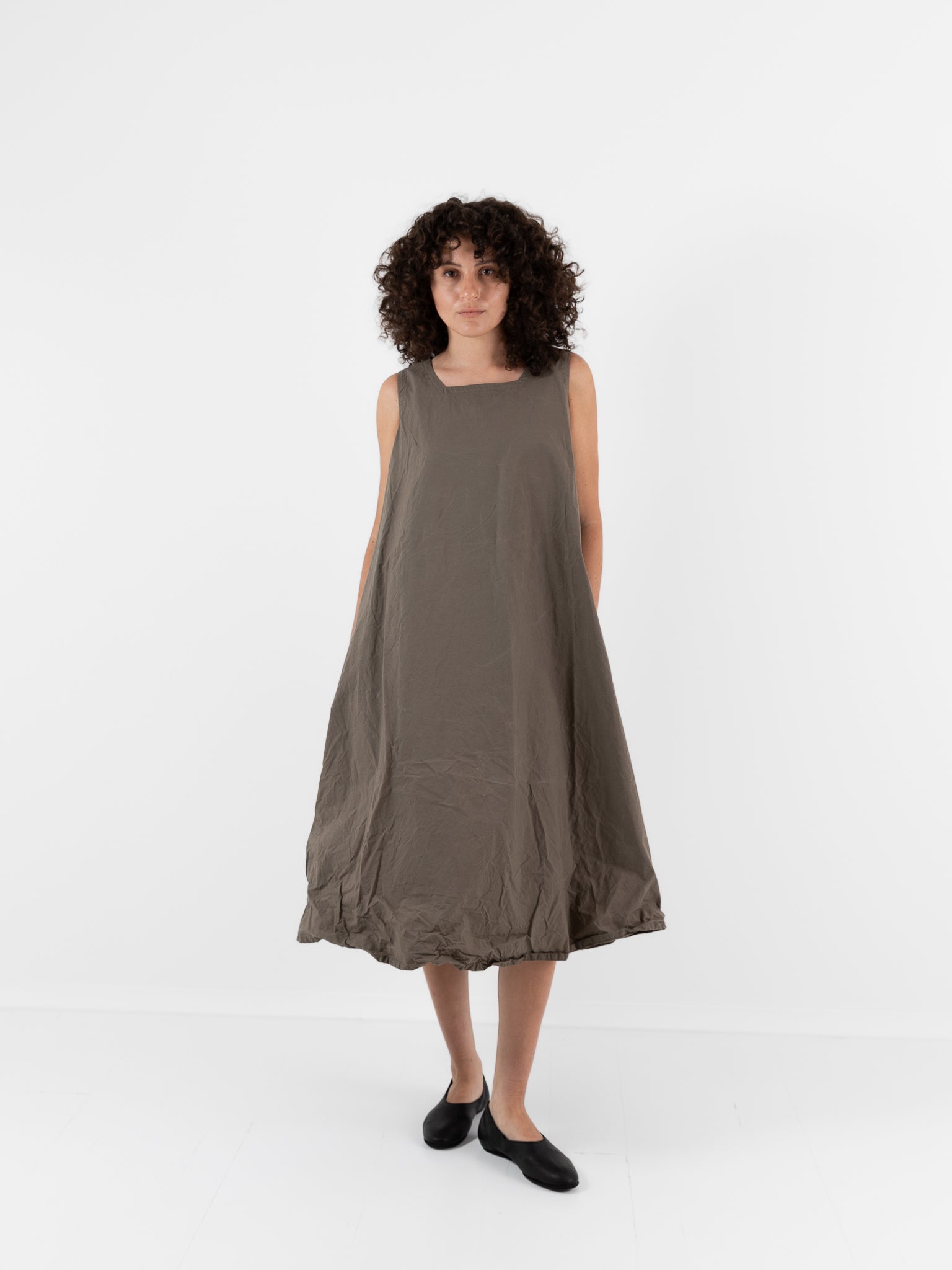 Ricorrrobe P Dress in Moka - RICORRROBE at Worthwhile - shop DRESS