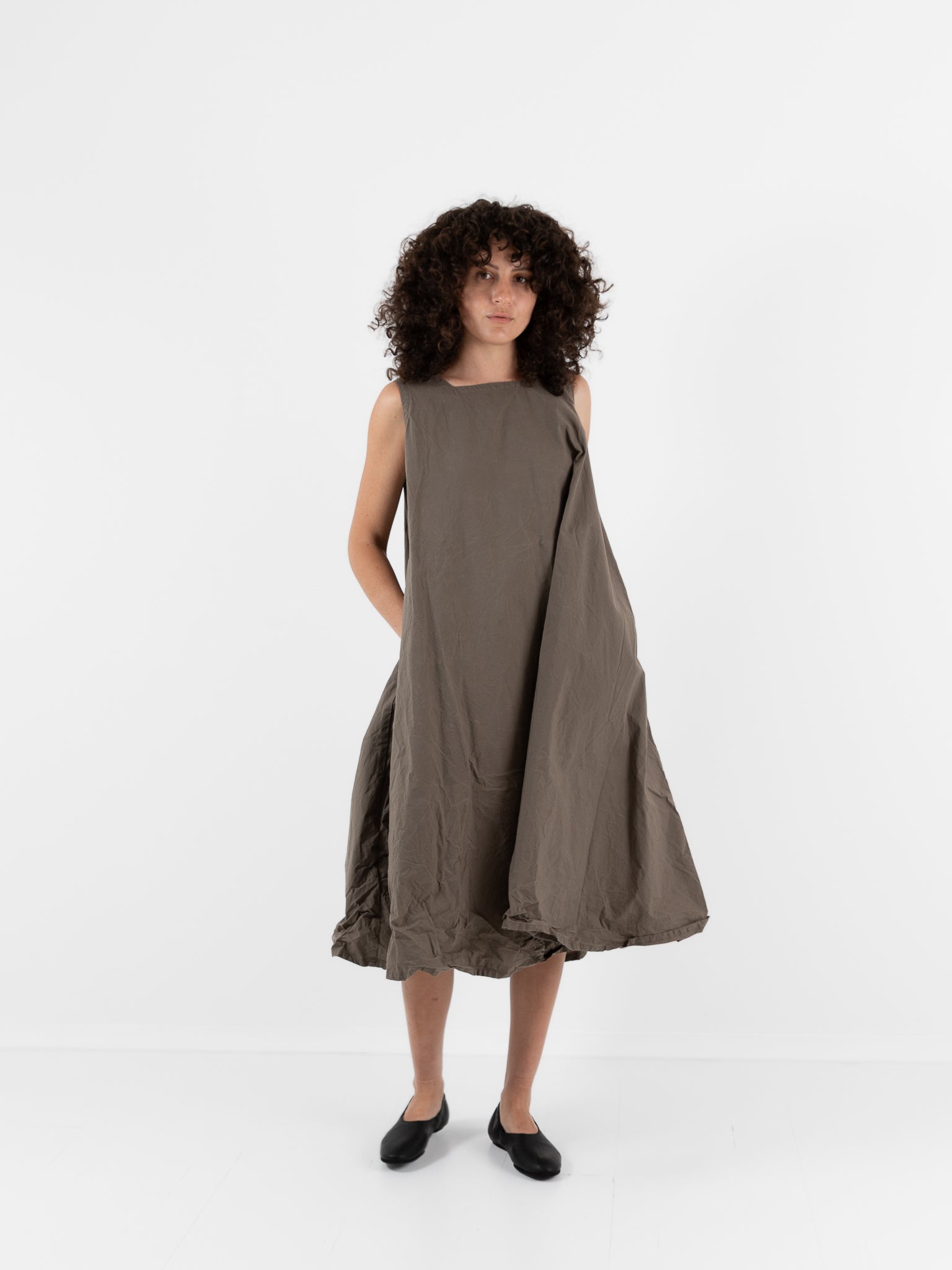 Ricorrrobe P Dress in Moka - RICORRROBE at Worthwhile - shop DRESS
