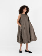 Ricorrrobe P Dress in Moka - RICORRROBE at Worthwhile - shop DRESS