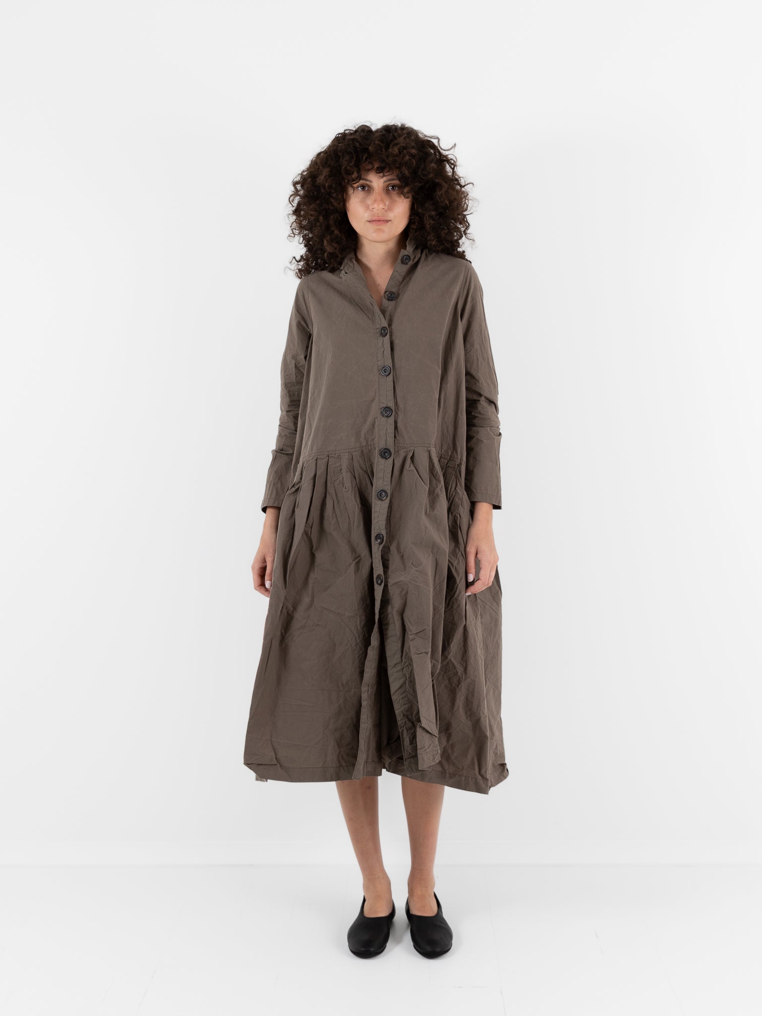 Ricorrrobe Bd Dress in Moka - RICORRROBE at Worthwhile - shop DRESS