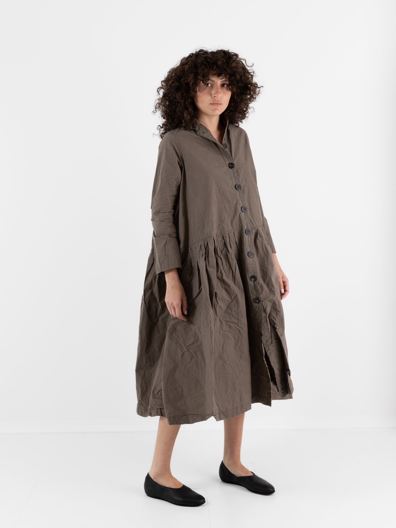 Ricorrrobe Bd Dress in Moka - RICORRROBE at Worthwhile - shop DRESS