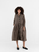 Ricorrrobe Bd Dress in Moka - RICORRROBE at Worthwhile - shop DRESS