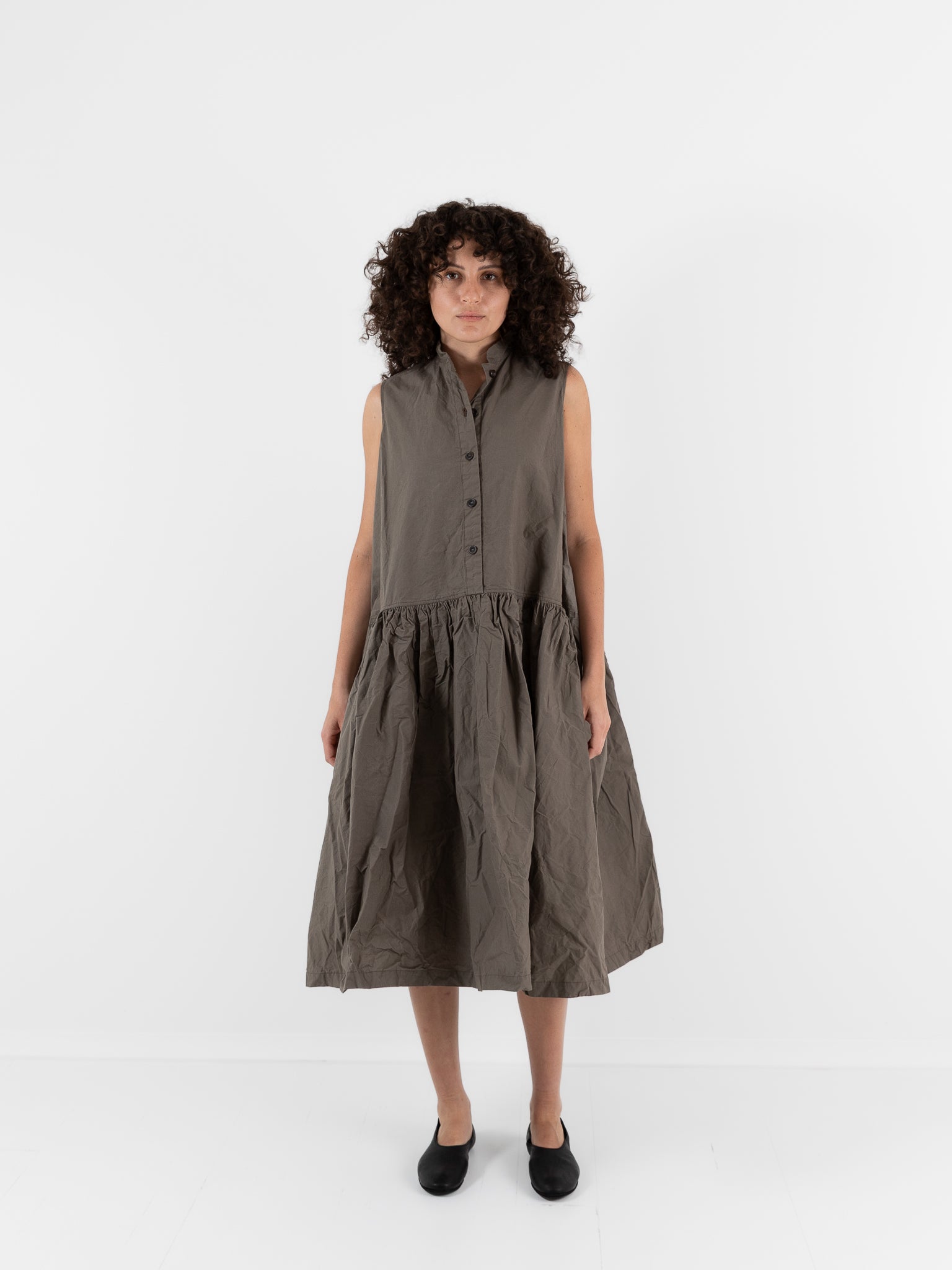 Ricorrrobe D Dress in Moka - RICORRROBE at Worthwhile - shop DRESS