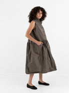 Ricorrrobe D Dress in Moka - RICORRROBE at Worthwhile - shop DRESS