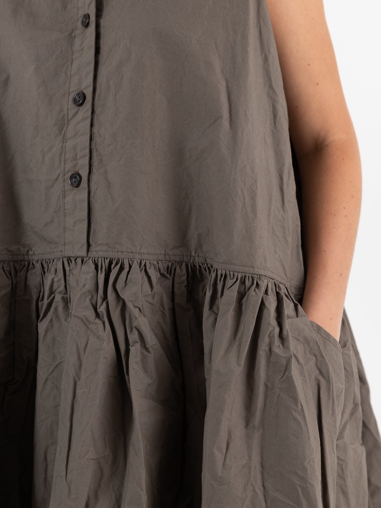 Ricorrrobe D Dress in Moka - RICORRROBE at Worthwhile - shop DRESS