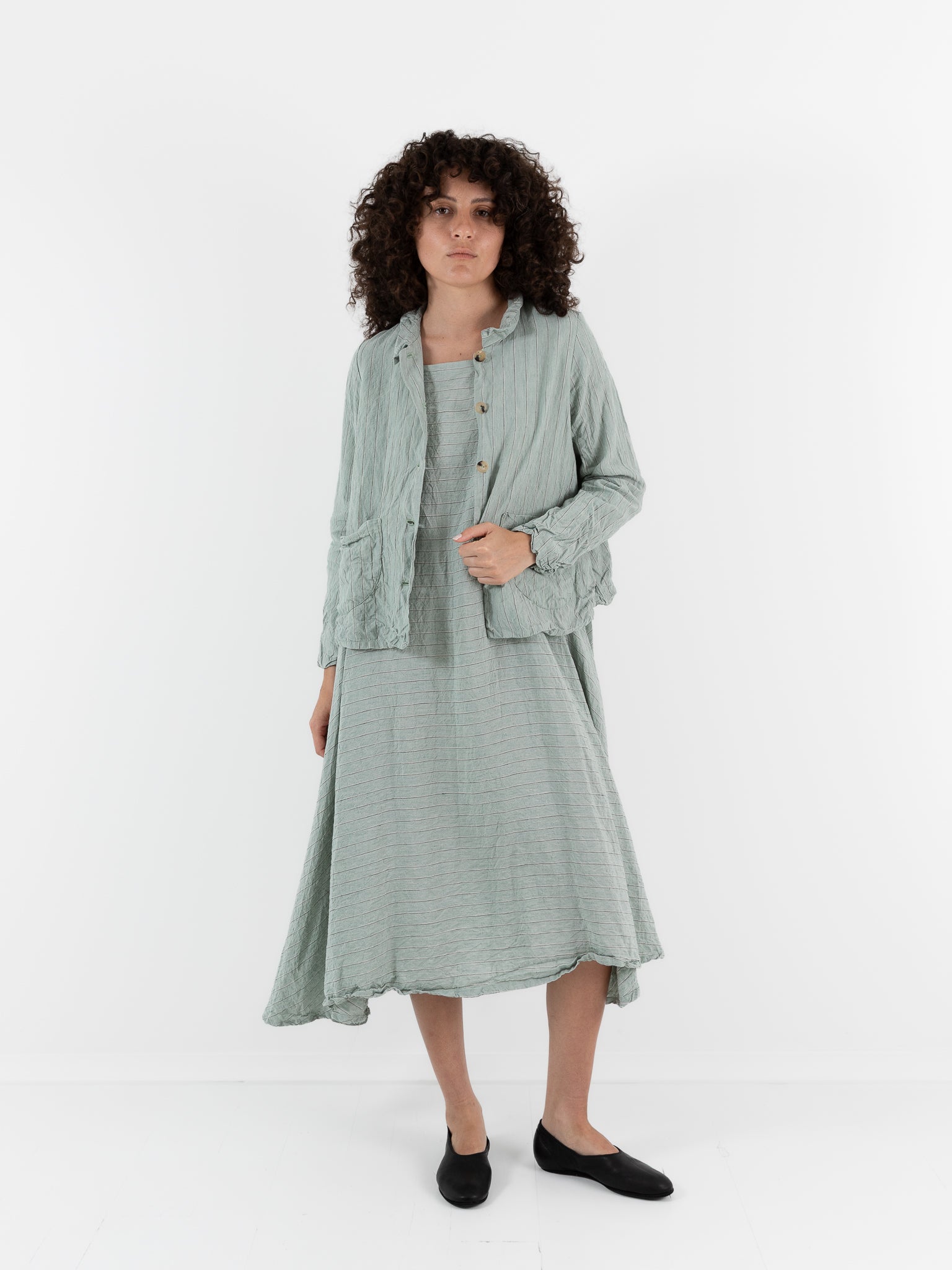 Ricorrrobe P Dress in Stripe - RICORRROBE at Worthwhile - shop DRESS