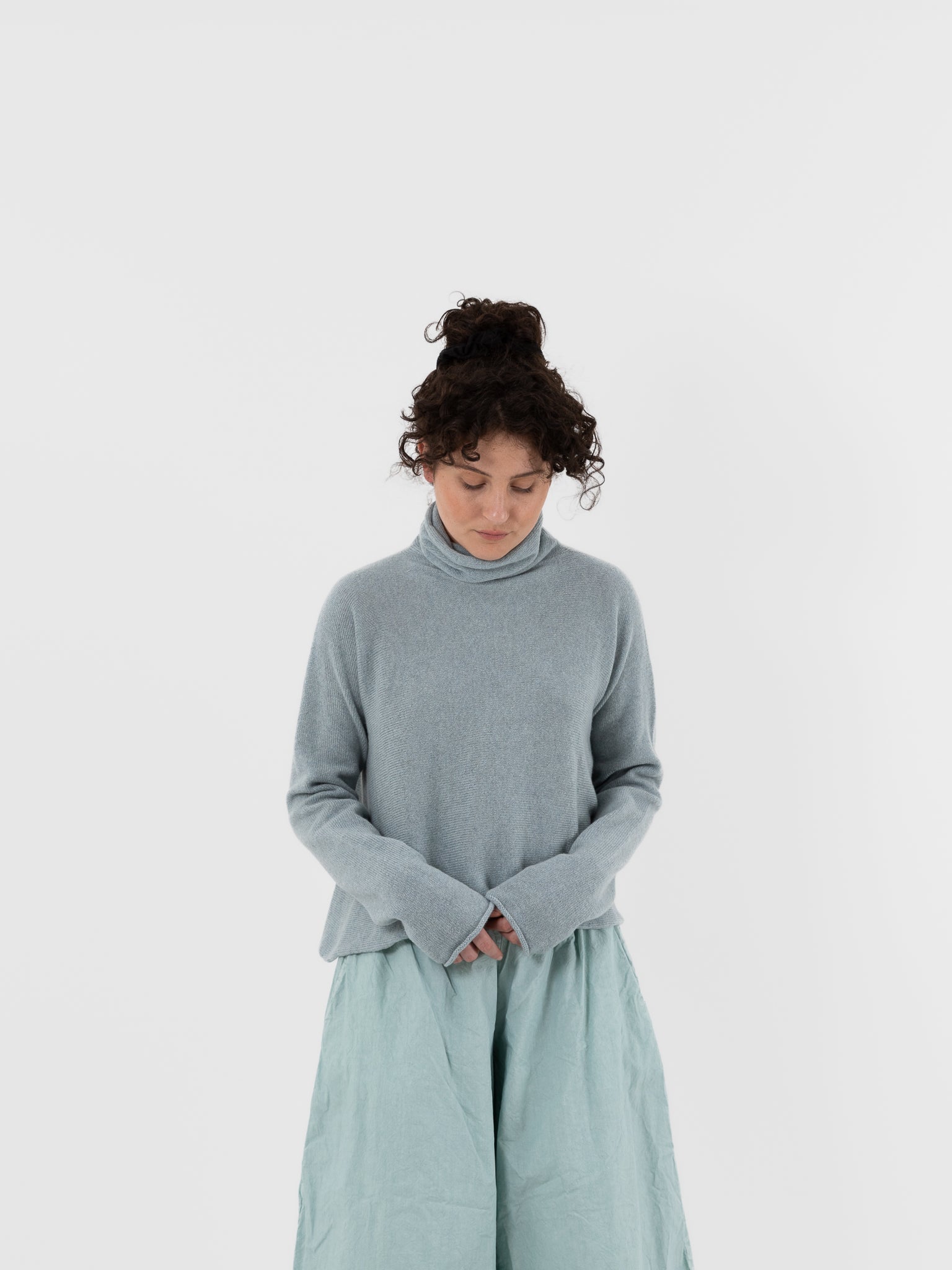 Ricorrrobe Juniper Sweater in Aqua Quartz - RICORRROBE at Worthwhile - shop CARDIGAN
