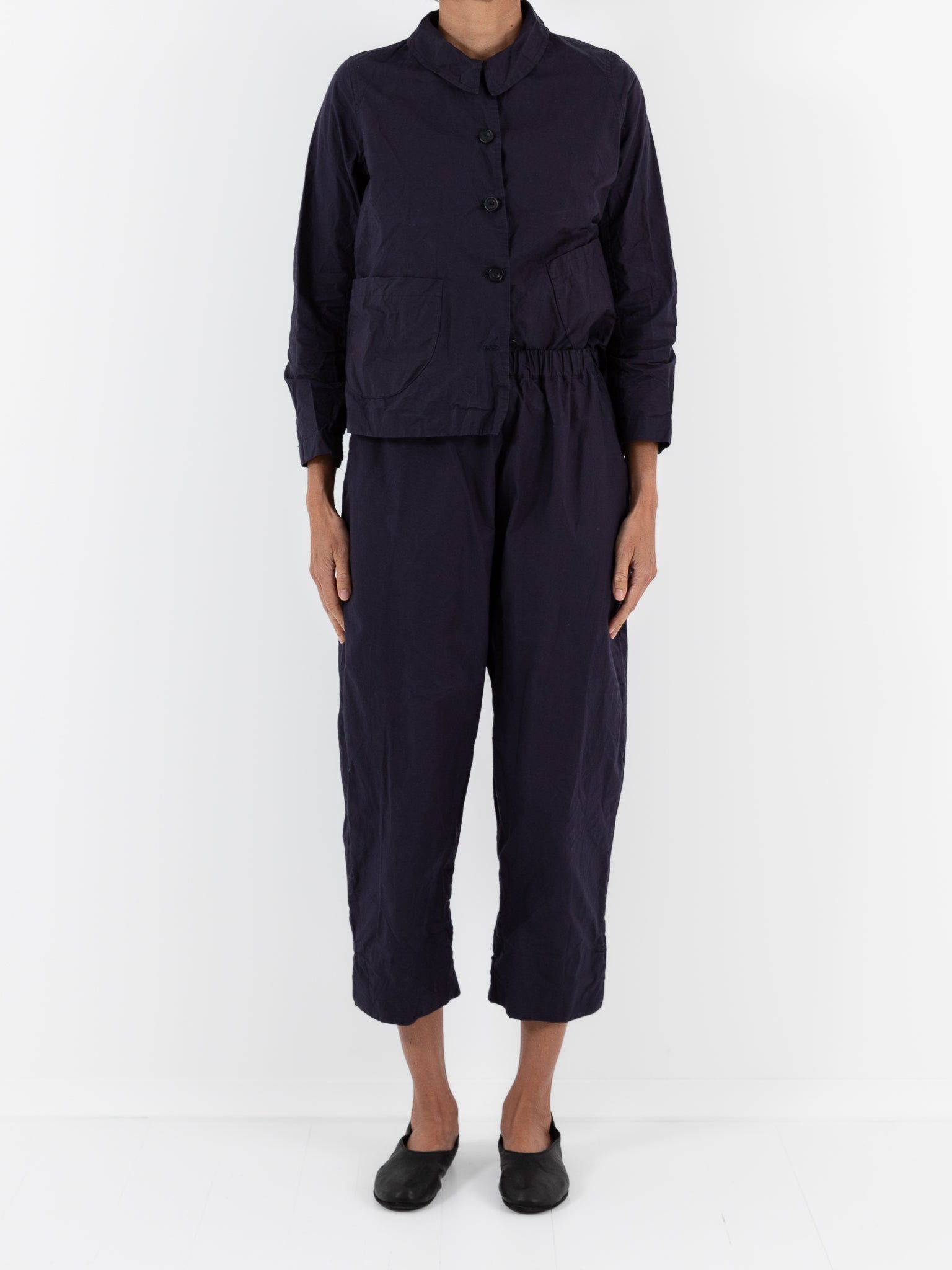 Ricorrrobe Cozy Pant in Navy - RICORRROBE at Worthwhile - shop PANT