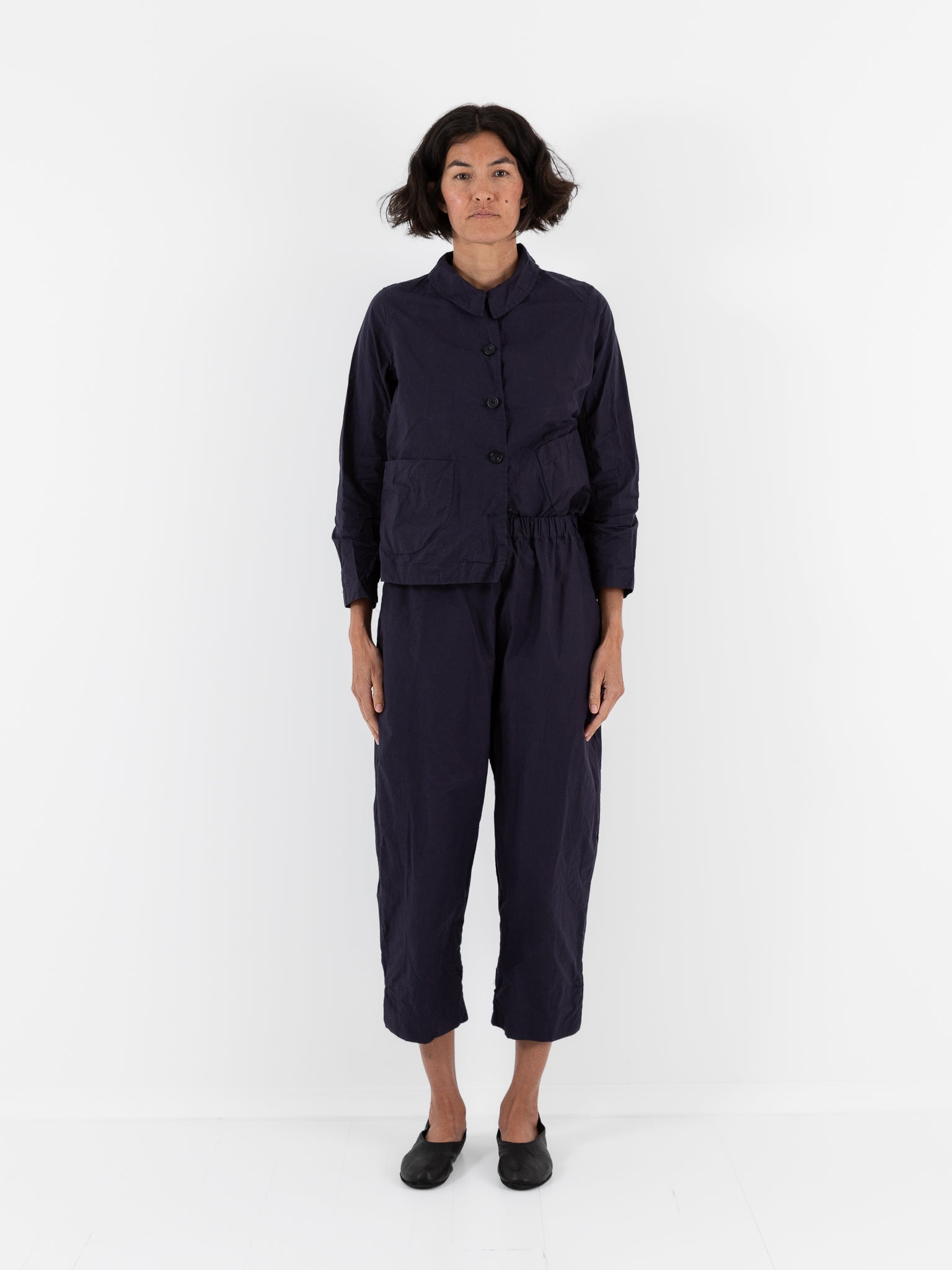 Ricorrrobe Cozy Pant in Navy - RICORRROBE at Worthwhile - shop PANT