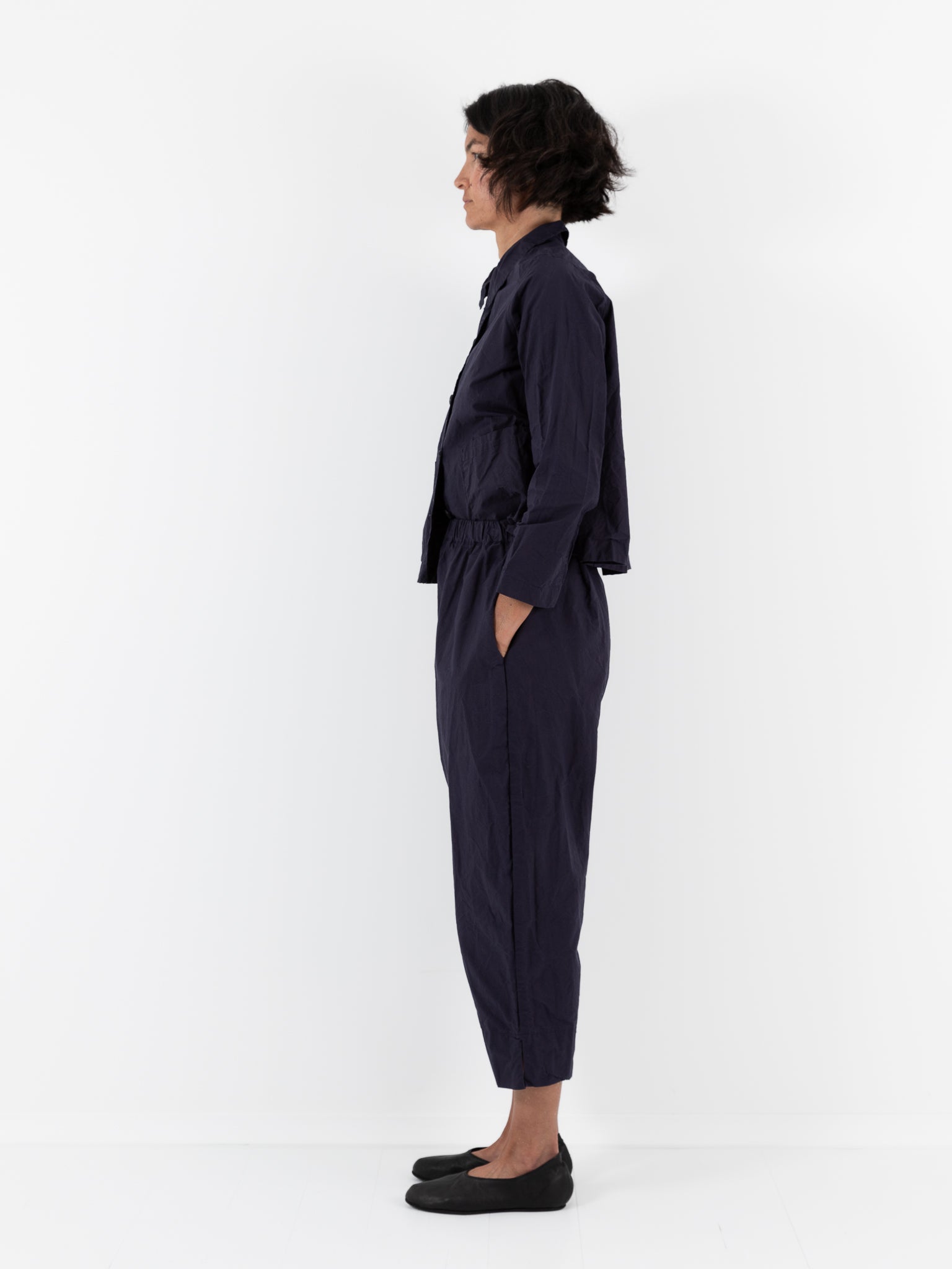 Ricorrrobe Cozy Pant in Navy - RICORRROBE at Worthwhile - shop PANT