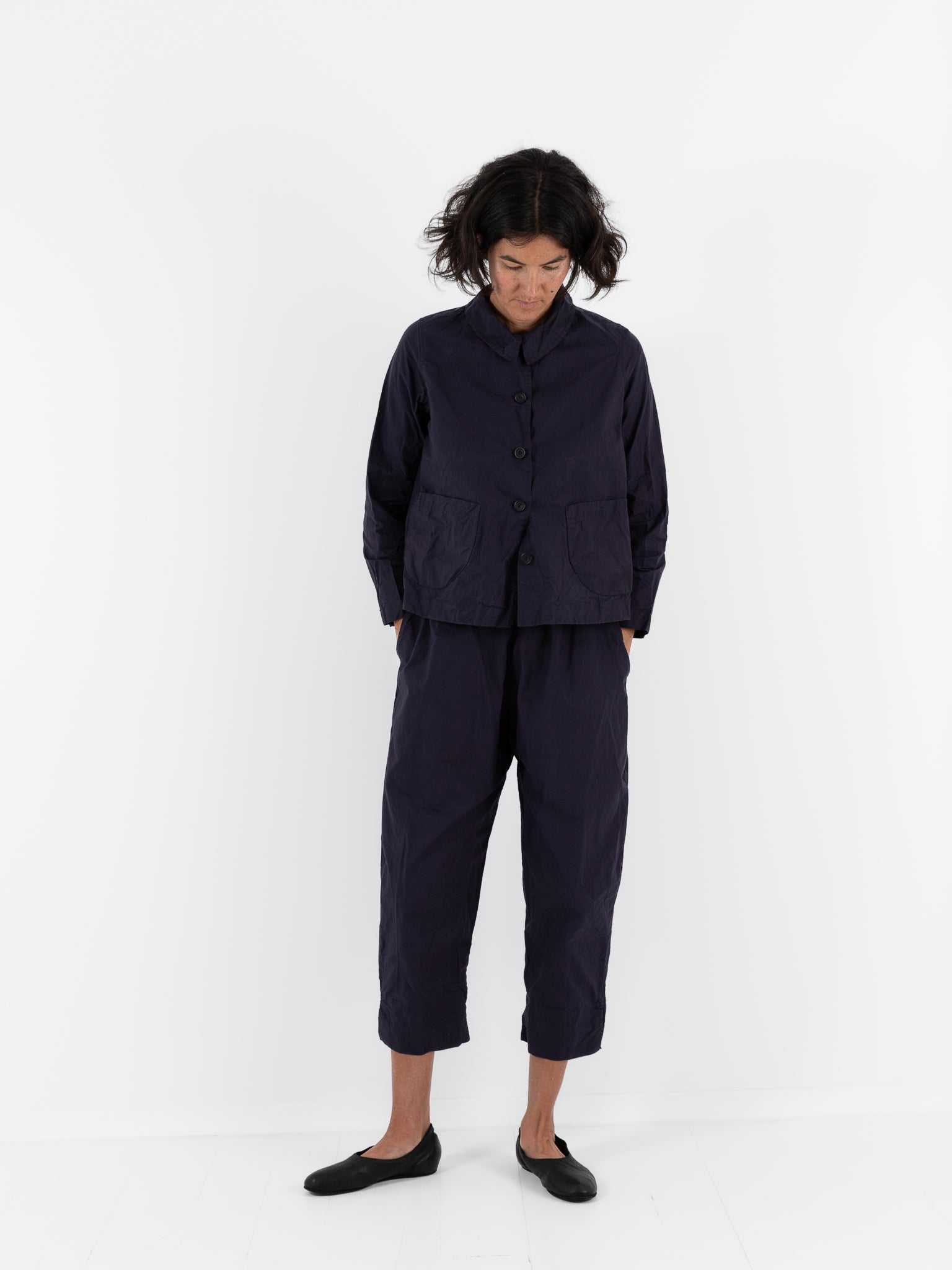Ricorrrobe Cozy Pant in Navy - RICORRROBE at Worthwhile - shop PANT