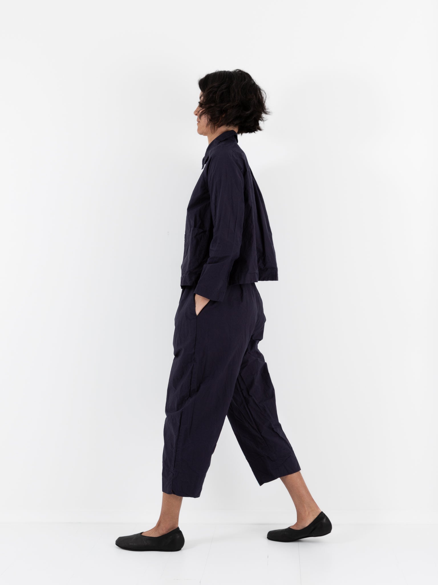 Ricorrrobe Cozy Pant in Navy - RICORRROBE at Worthwhile - shop PANT