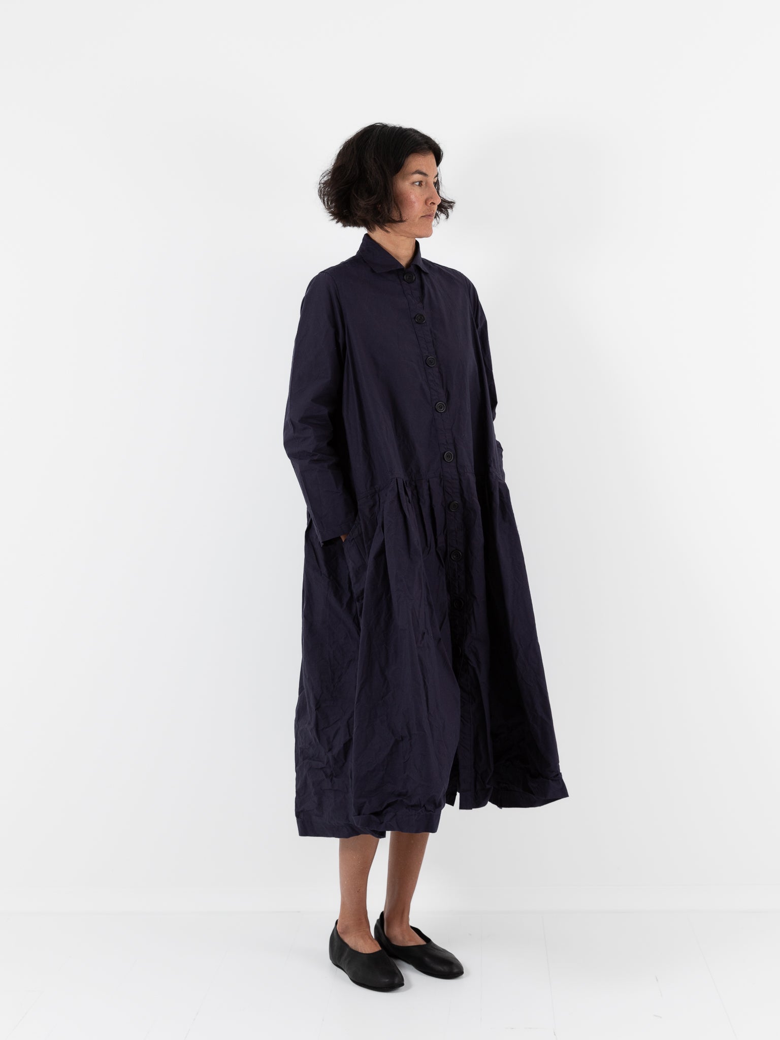 Ricorrrobe Bd Dress in Navy - RICORRROBE at Worthwhile - shop DRESS