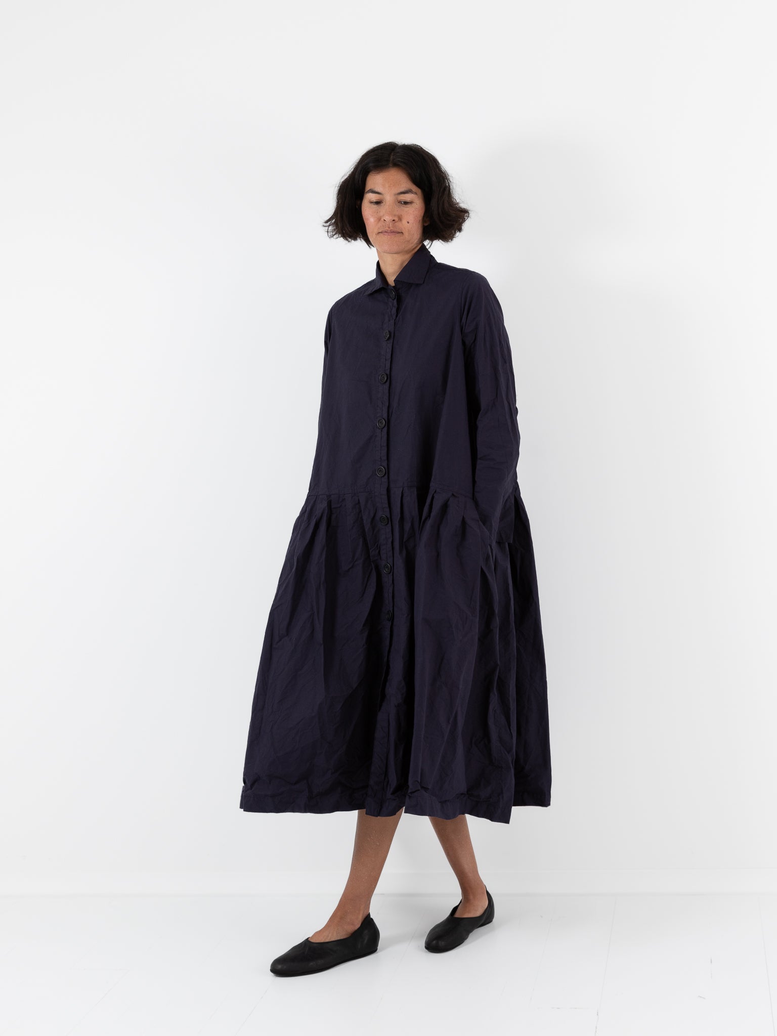 Ricorrrobe Bd Dress in Navy - RICORRROBE at Worthwhile - shop DRESS