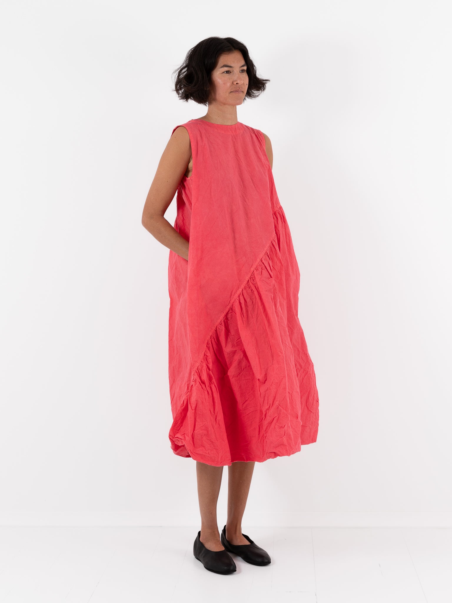 Ricorrrobe Spiral Dress in Pink - RICORRROBE at Worthwhile - shop DRESS