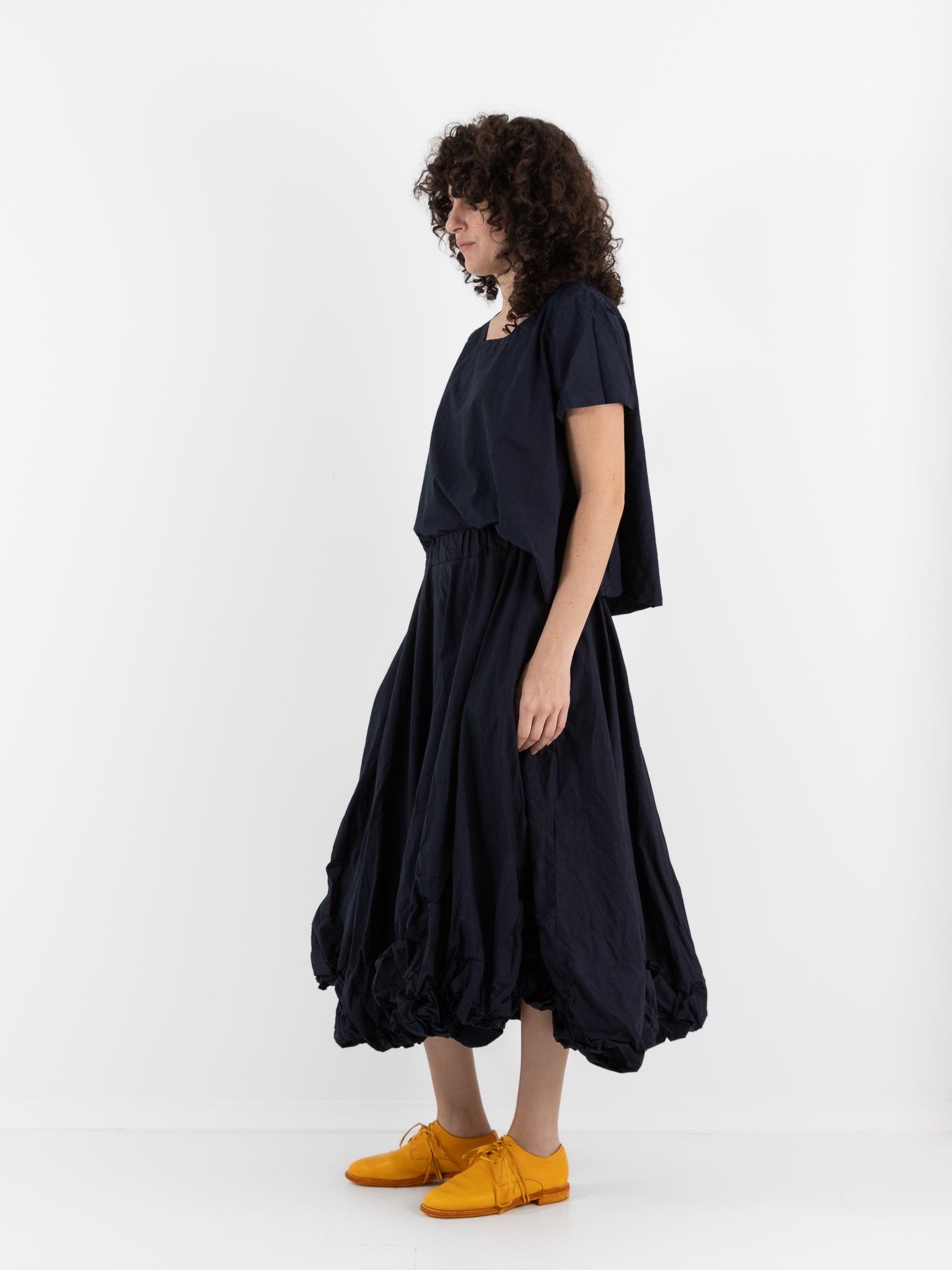 Ricorrrobe Calla Skirt in Navy - RICORRROBE at Worthwhile - shop SKIRT
