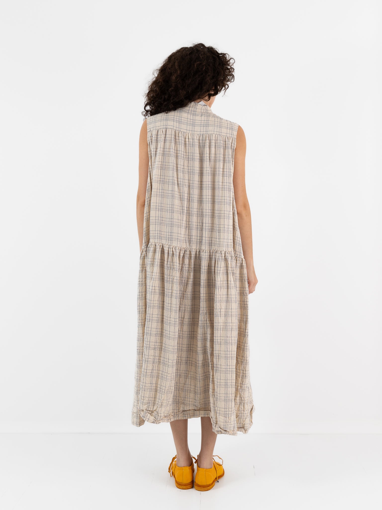 Ricorrrobe D Dress in Check - RICORRROBE at Worthwhile - shop DRESS