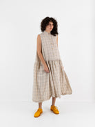 Ricorrrobe D Dress in Check - RICORRROBE at Worthwhile - shop DRESS