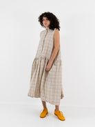 Ricorrrobe D Dress in Check - RICORRROBE at Worthwhile - shop DRESS