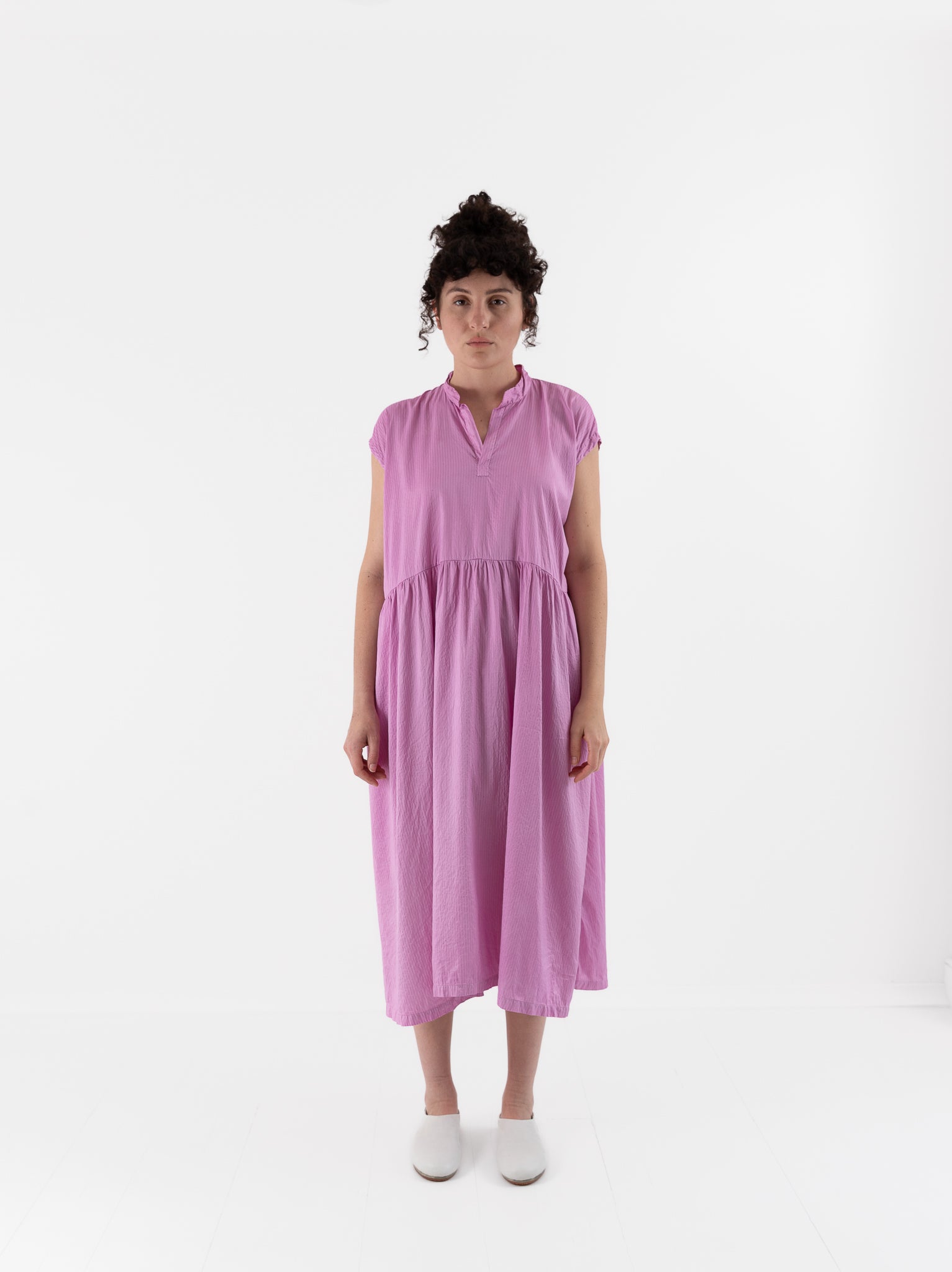 Risa Nakamura Dress Lilac Dye in Cochineal - RISA NAKAMURA at Worthwhile - shop DRESS