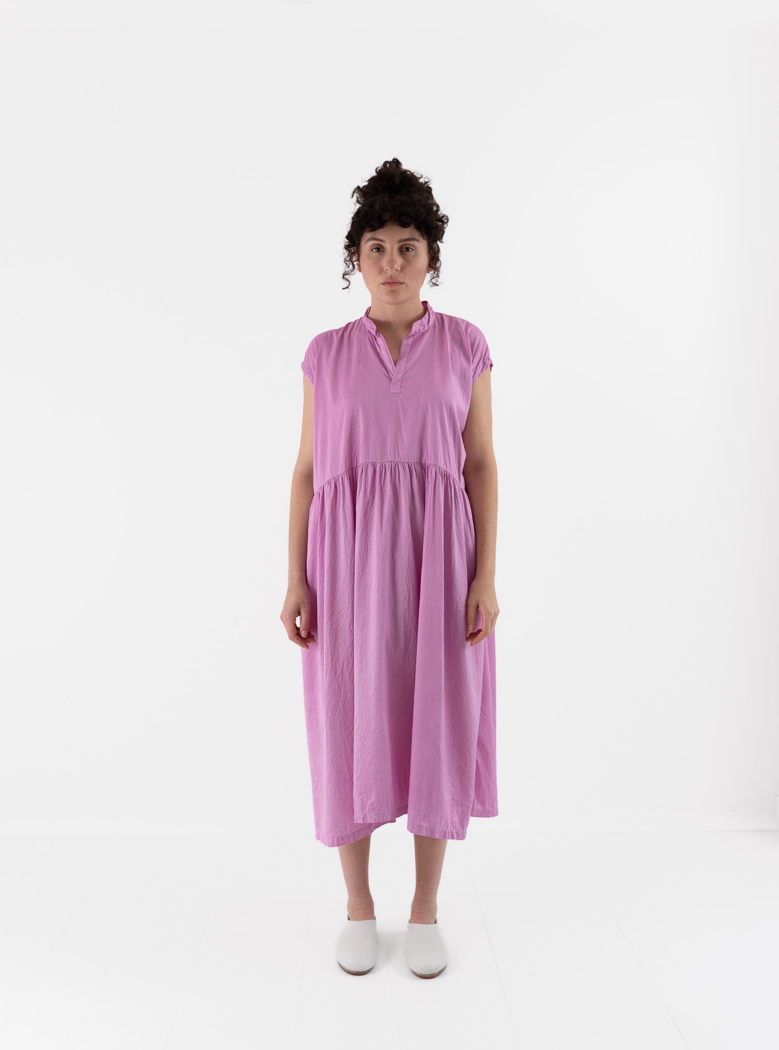 Risa Nakamura Dress Lilac Dye in Cochineal - RISA NAKAMURA at Worthwhile - shop DRESS