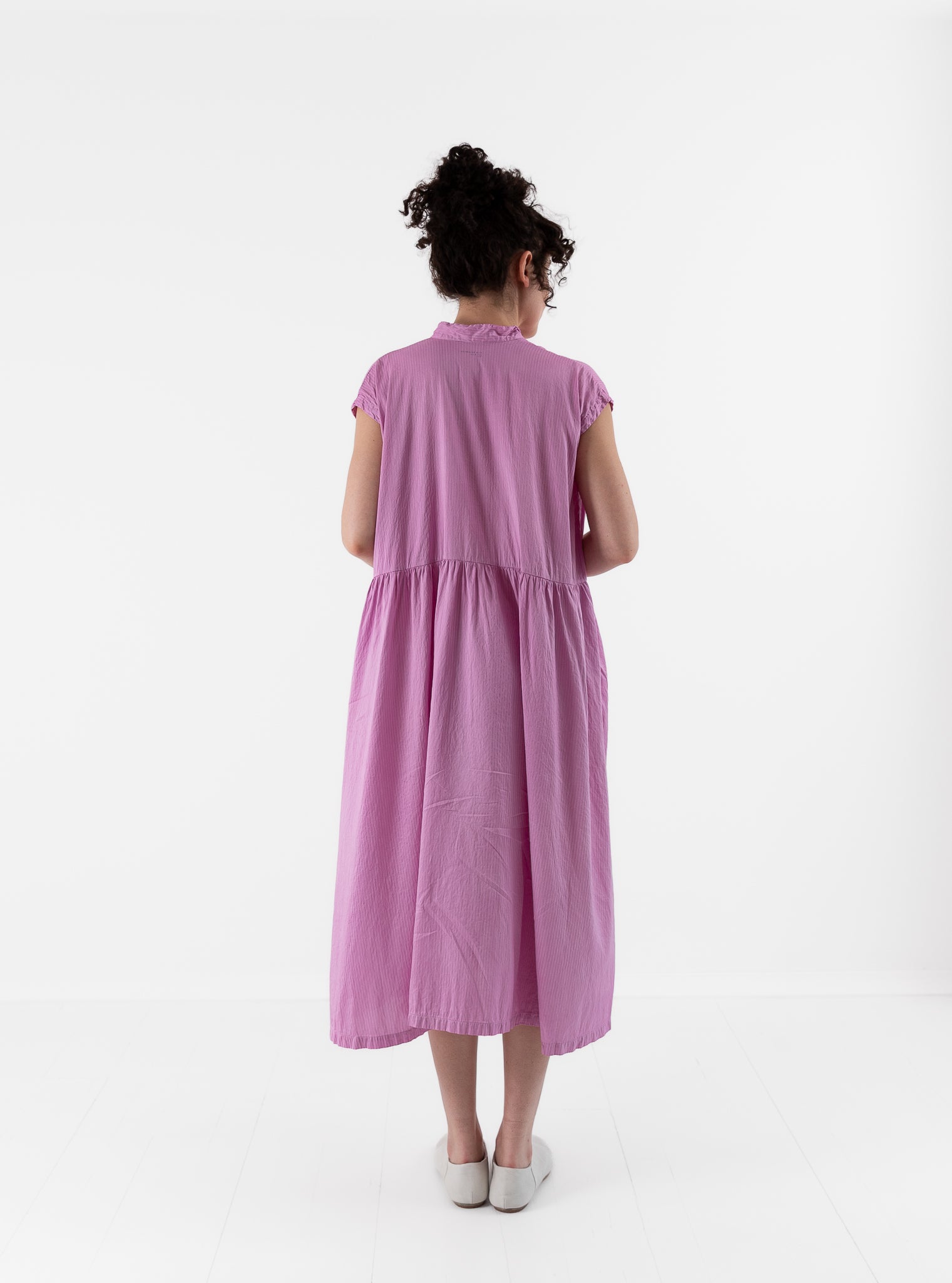 Risa Nakamura Dress Lilac Dye in Cochineal - RISA NAKAMURA at Worthwhile - shop DRESS
