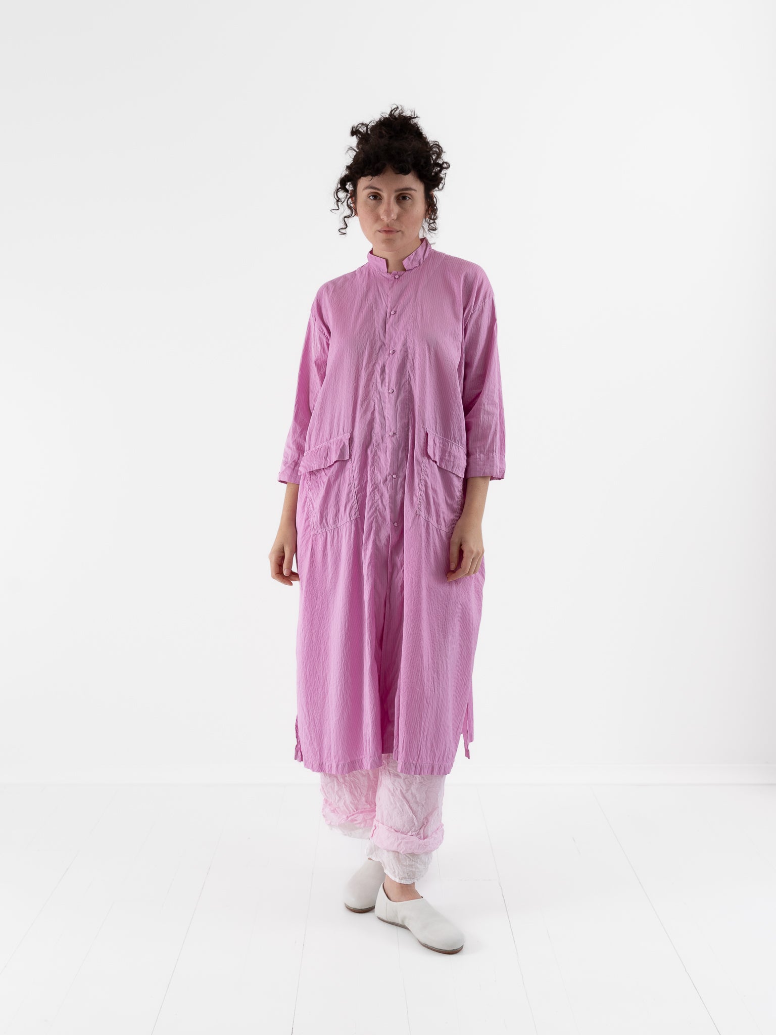 Risa Nakamura Coat in Lilac Cochineal Dye - RISA NAKAMURA at Worthwhile - shop COAT
