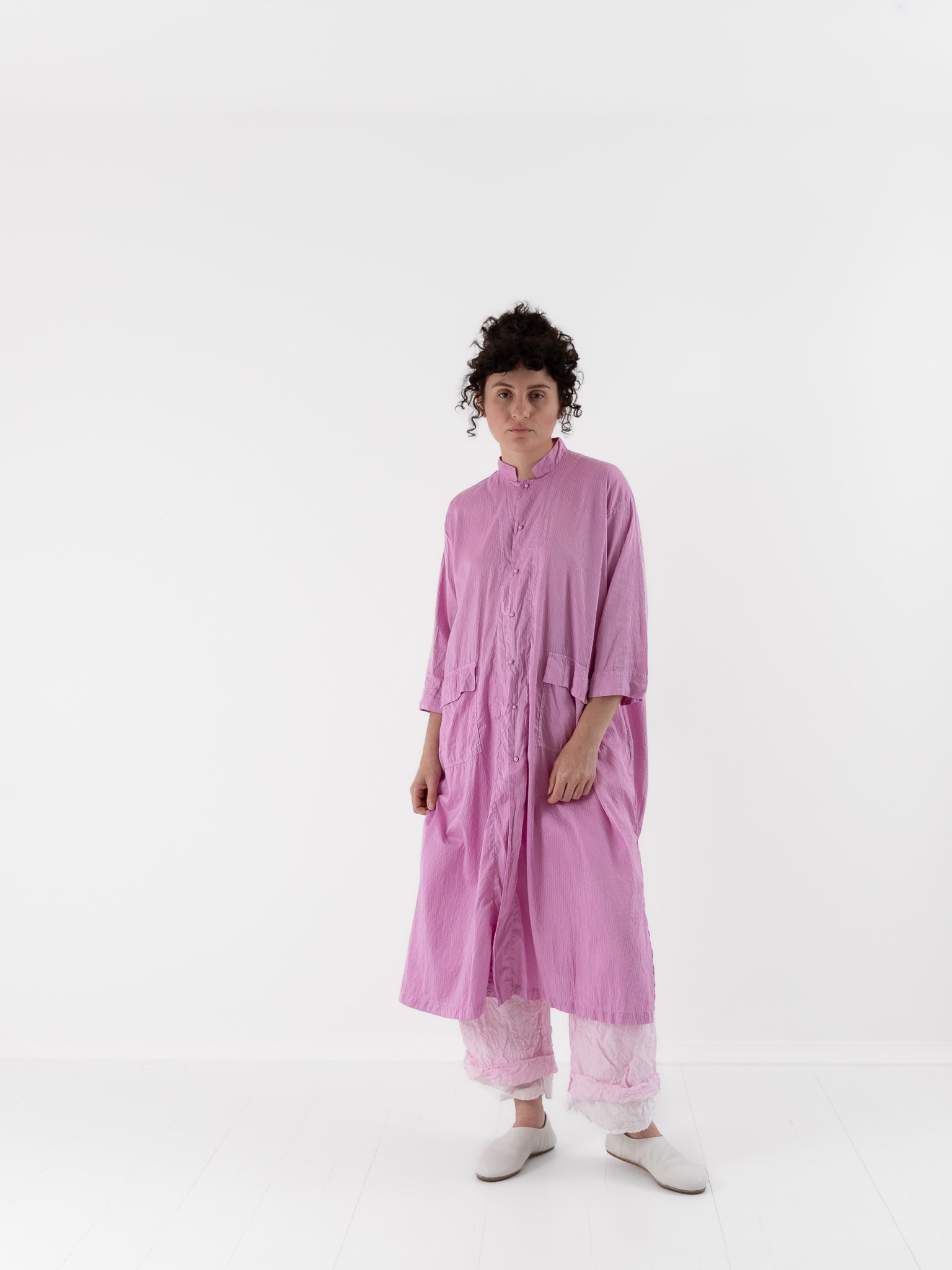 Risa Nakamura Coat in Lilac Cochineal Dye - RISA NAKAMURA at Worthwhile - shop COAT