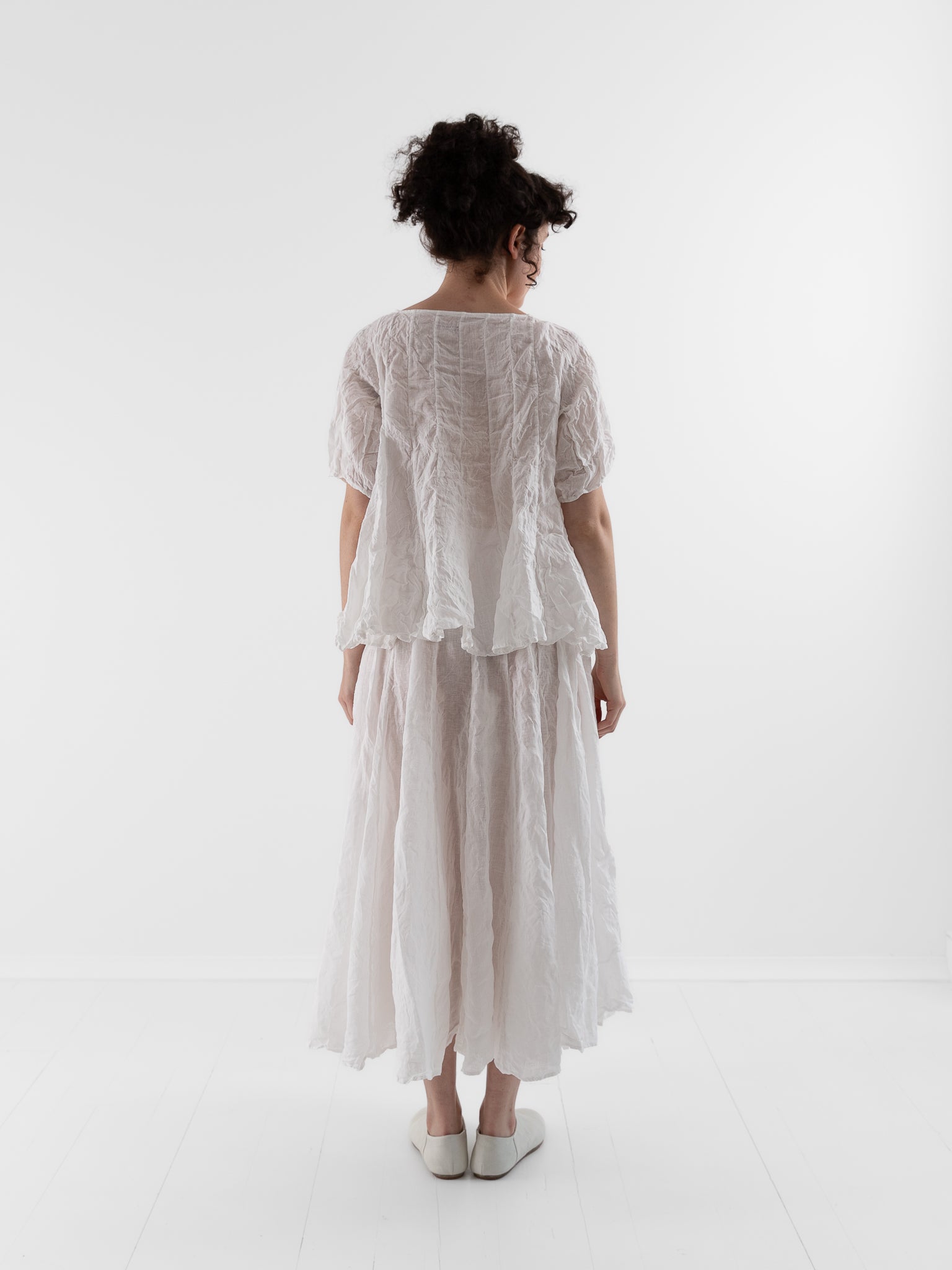 Risa Nakamura Skirt Sakura in White - RISA NAKAMURA at Worthwhile - shop SKIRT