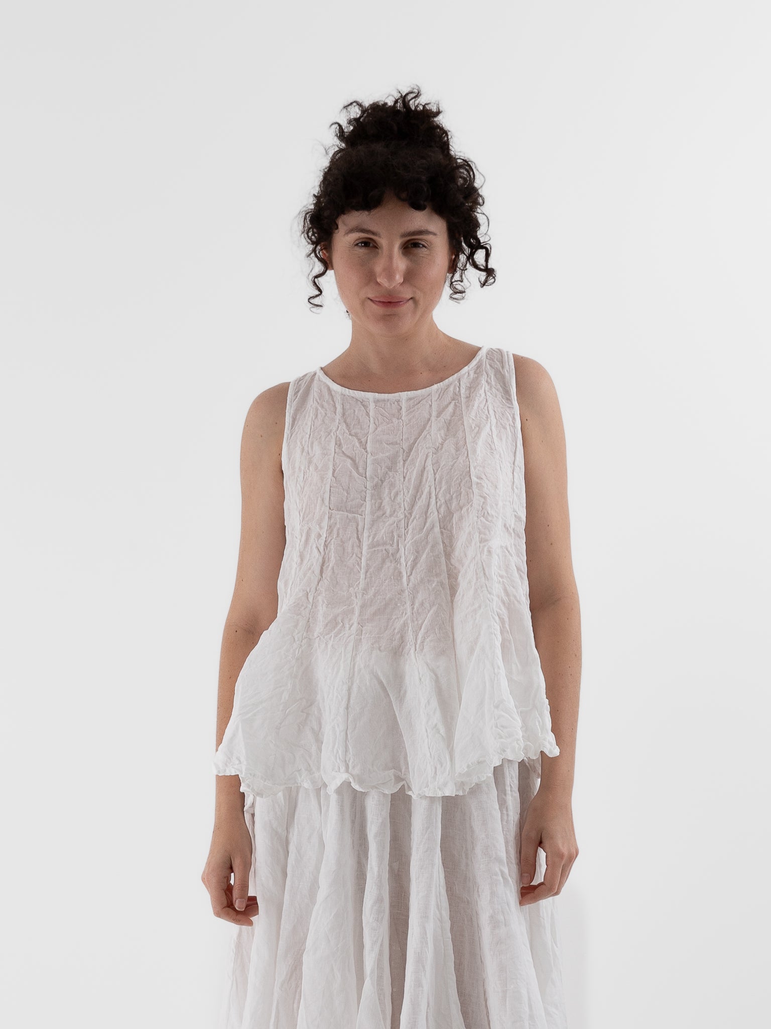 Risa Nakamura Top Sakura in White - RISA NAKAMURA at Worthwhile - shop TOP