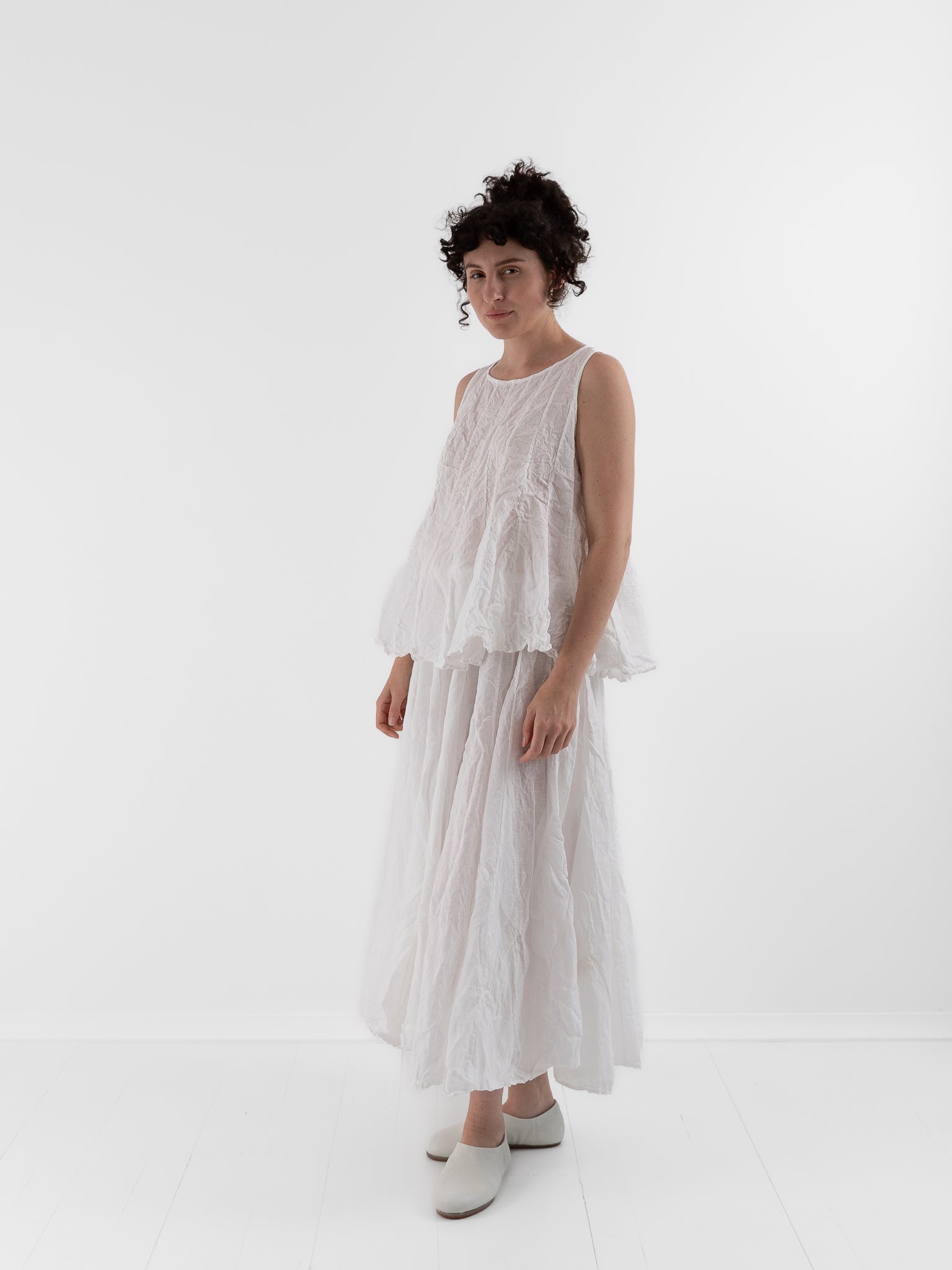 Risa Nakamura Top Sakura in White - RISA NAKAMURA at Worthwhile - shop TOP