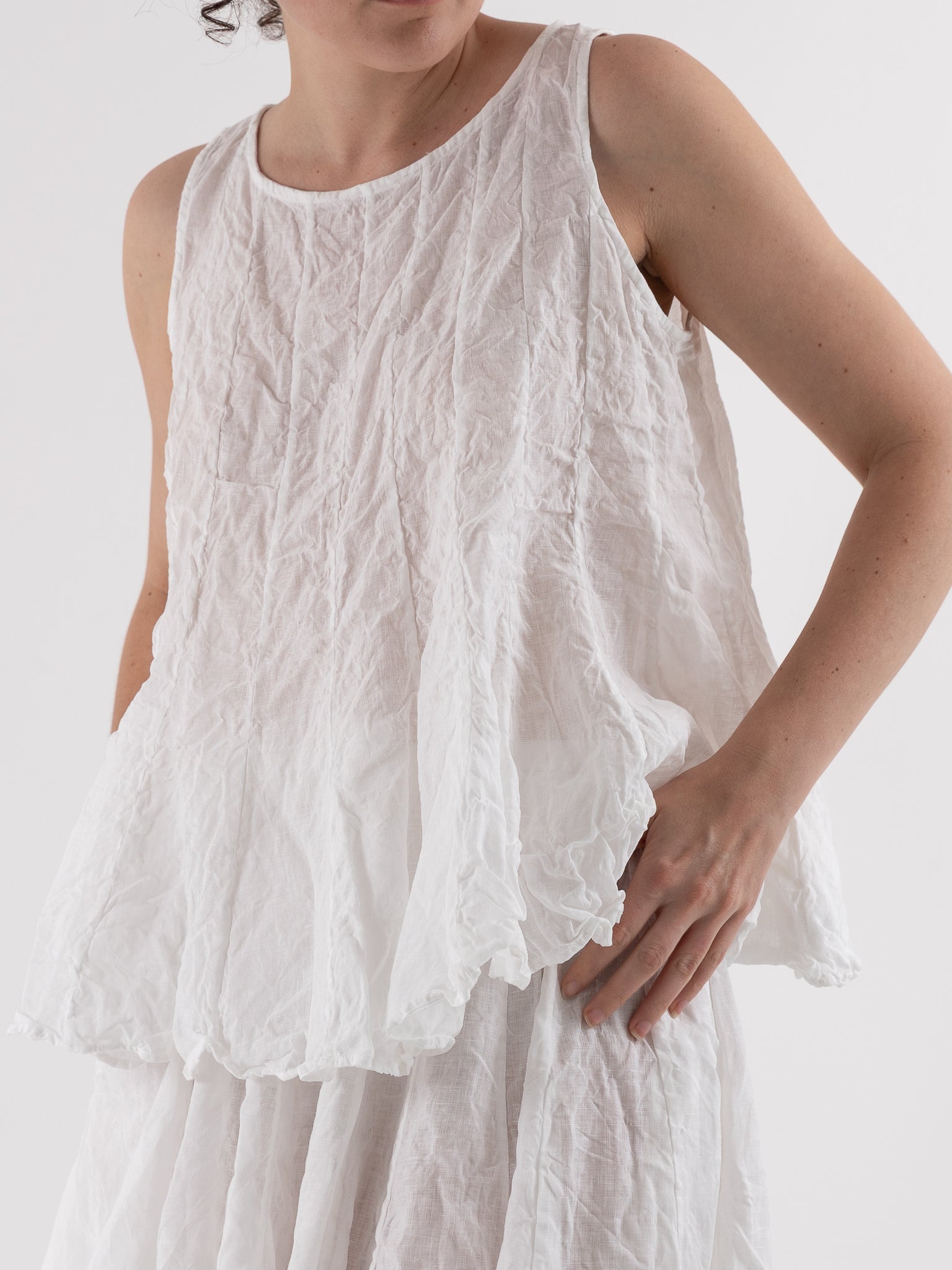 Risa Nakamura Top Sakura in White - RISA NAKAMURA at Worthwhile - shop TOP