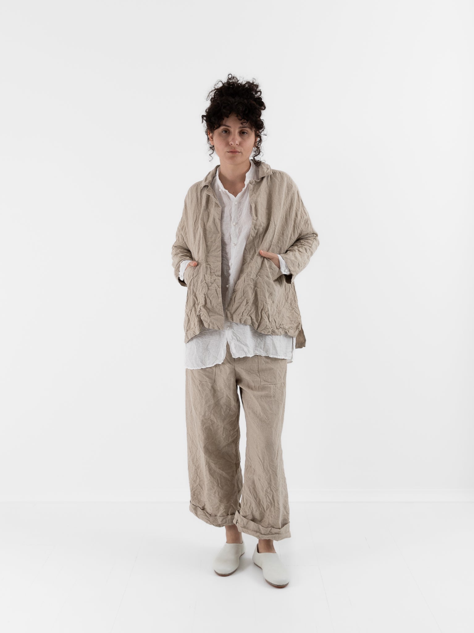 Risa Nakamura Jacket Zen in Natural - RISA NAKAMURA at Worthwhile - shop JACKET