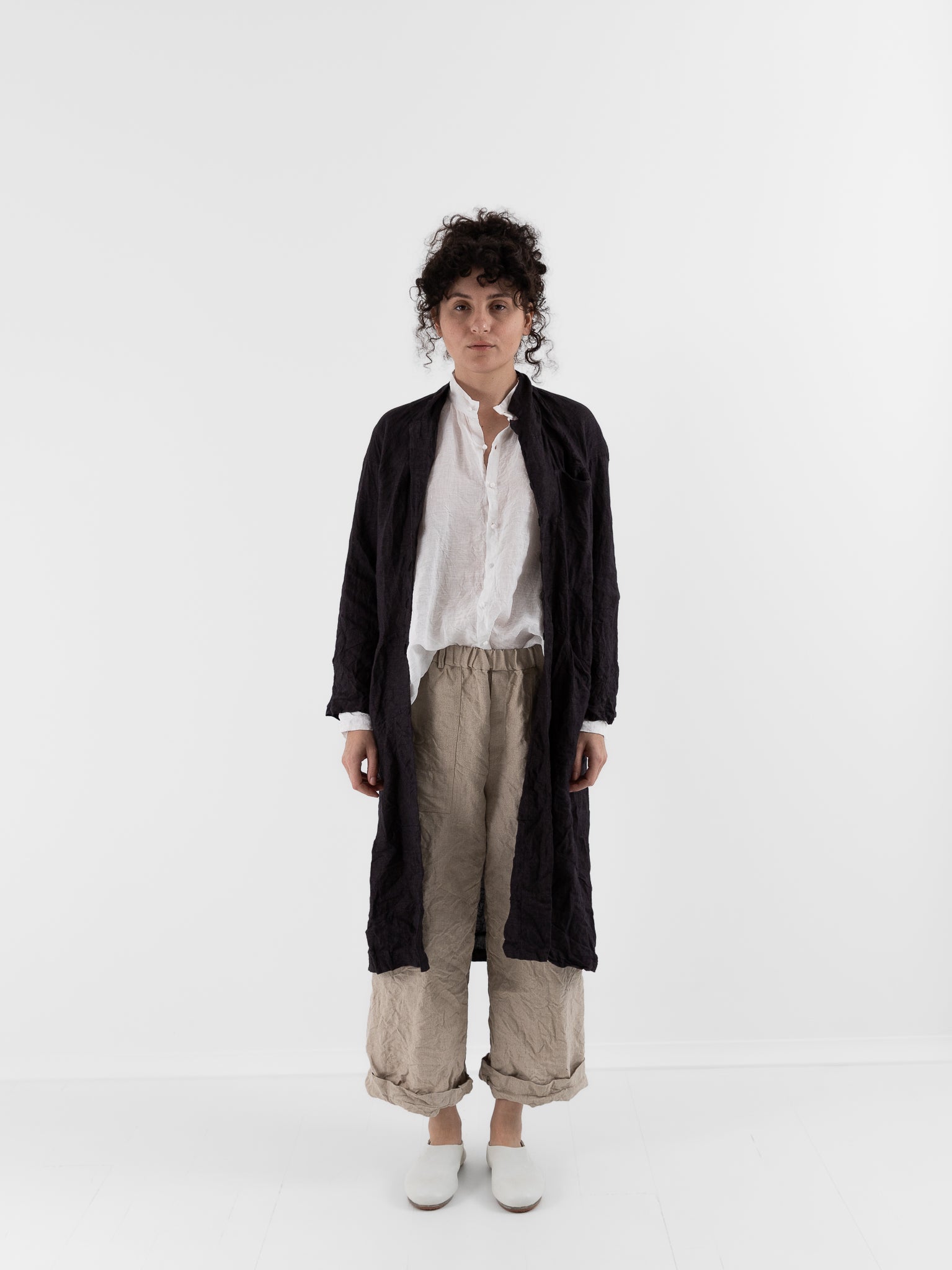 Risa Nakamura Coat Mokuren in Black - RISA NAKAMURA at Worthwhile - shop COAT