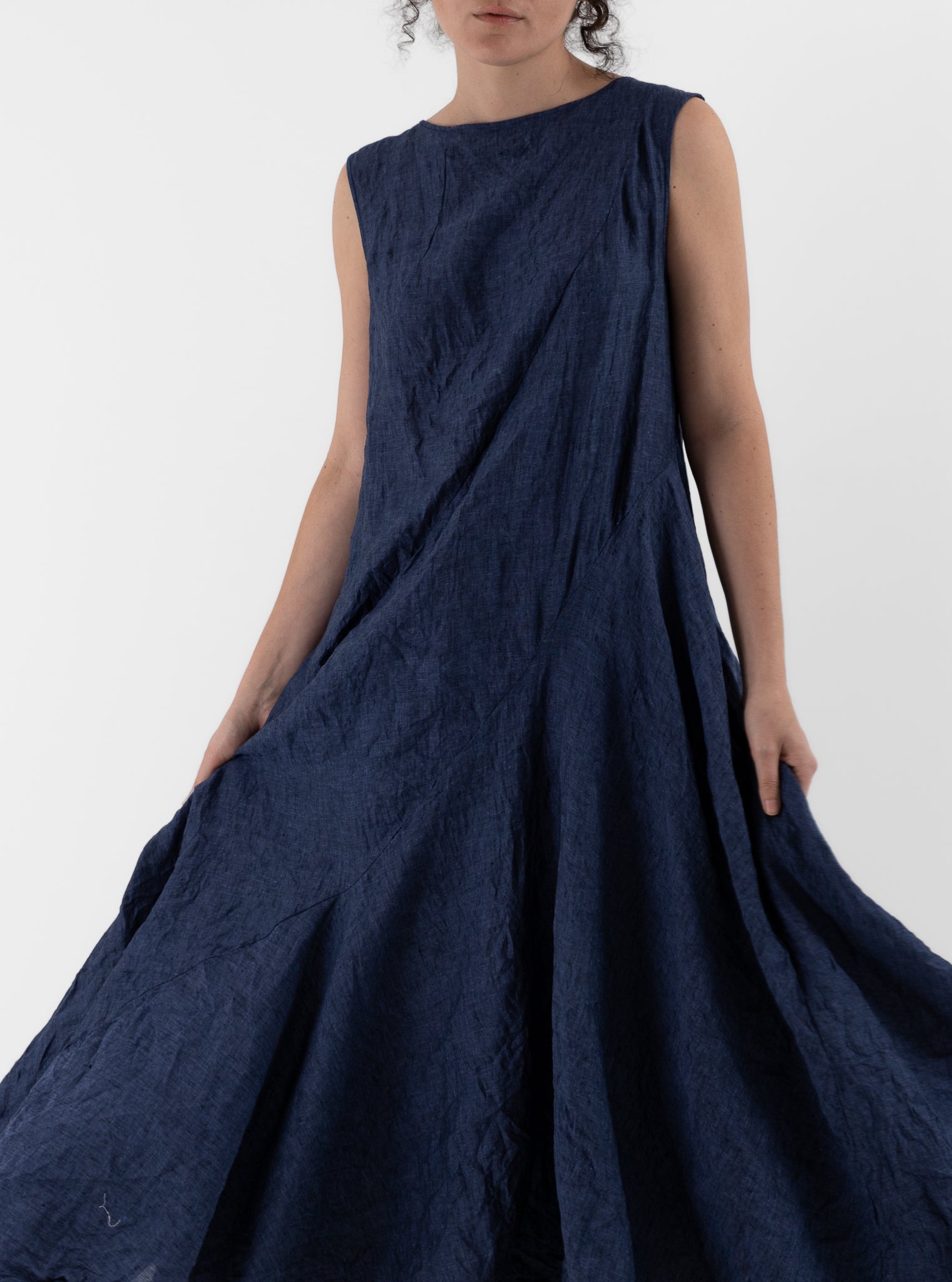 Risa Nakamura Dress Mokuren in Blue - RISA NAKAMURA at Worthwhile - shop DRESS