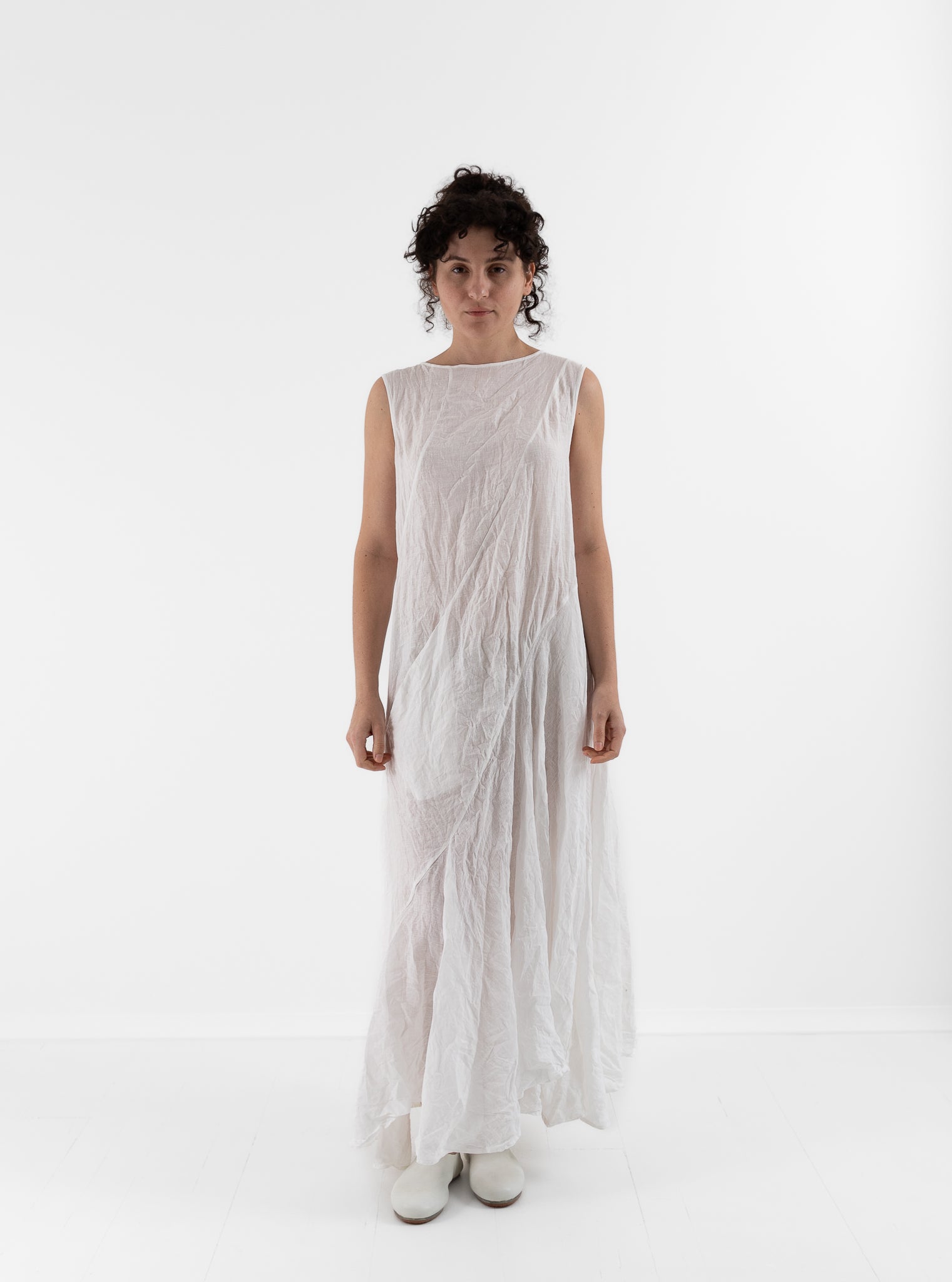 Risa Nakamura Dress Mokuren in White - RISA NAKAMURA at Worthwhile - shop DRESS